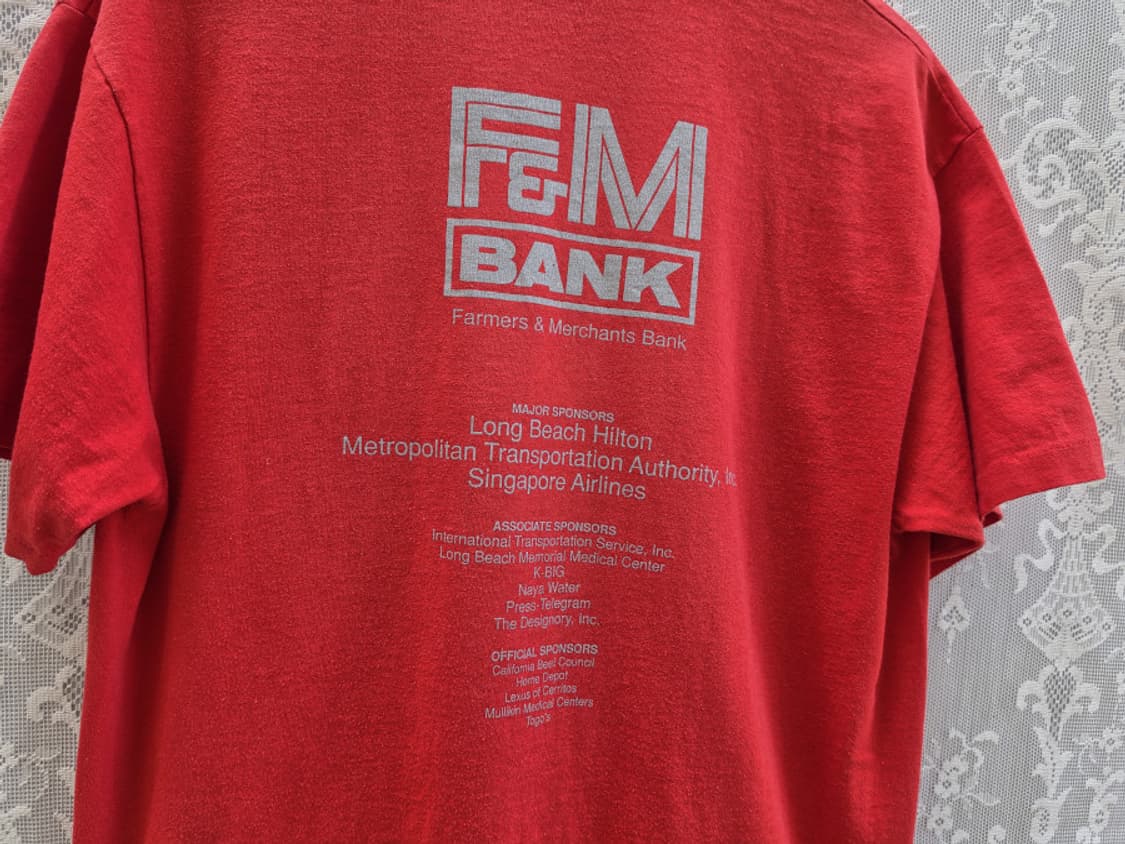 90s 헤인즈 롱비치 마라톤 싱글스티치 (made in usa) 상품이미지7