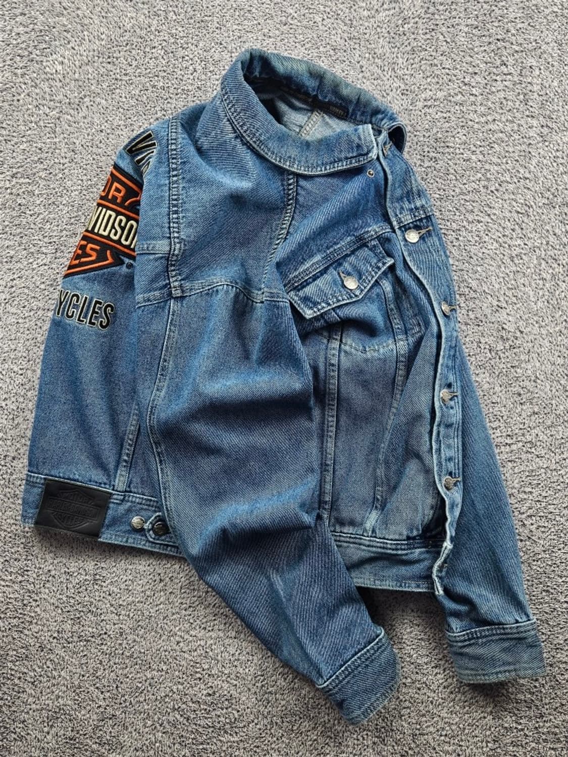 할리데이비슨 바앤실드 데님 트러커 자켓 ( M ) / 11584 상품이미지5