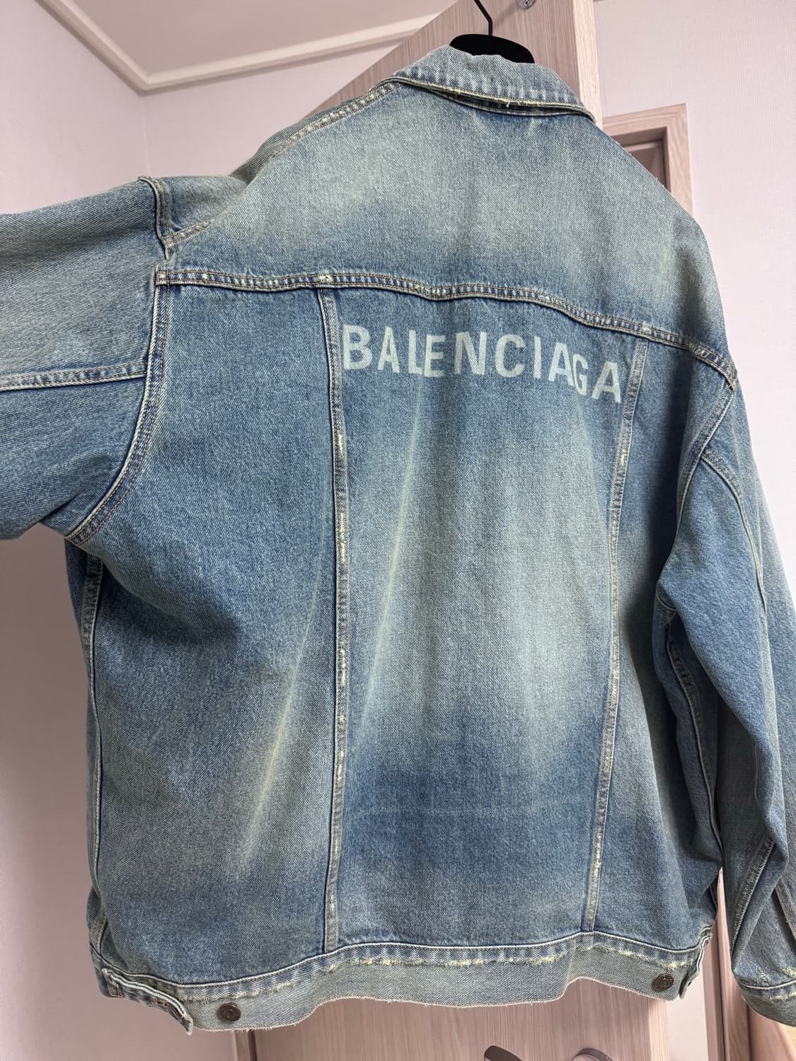 발렌시아가 오버핏 청자켓 상품이미지3