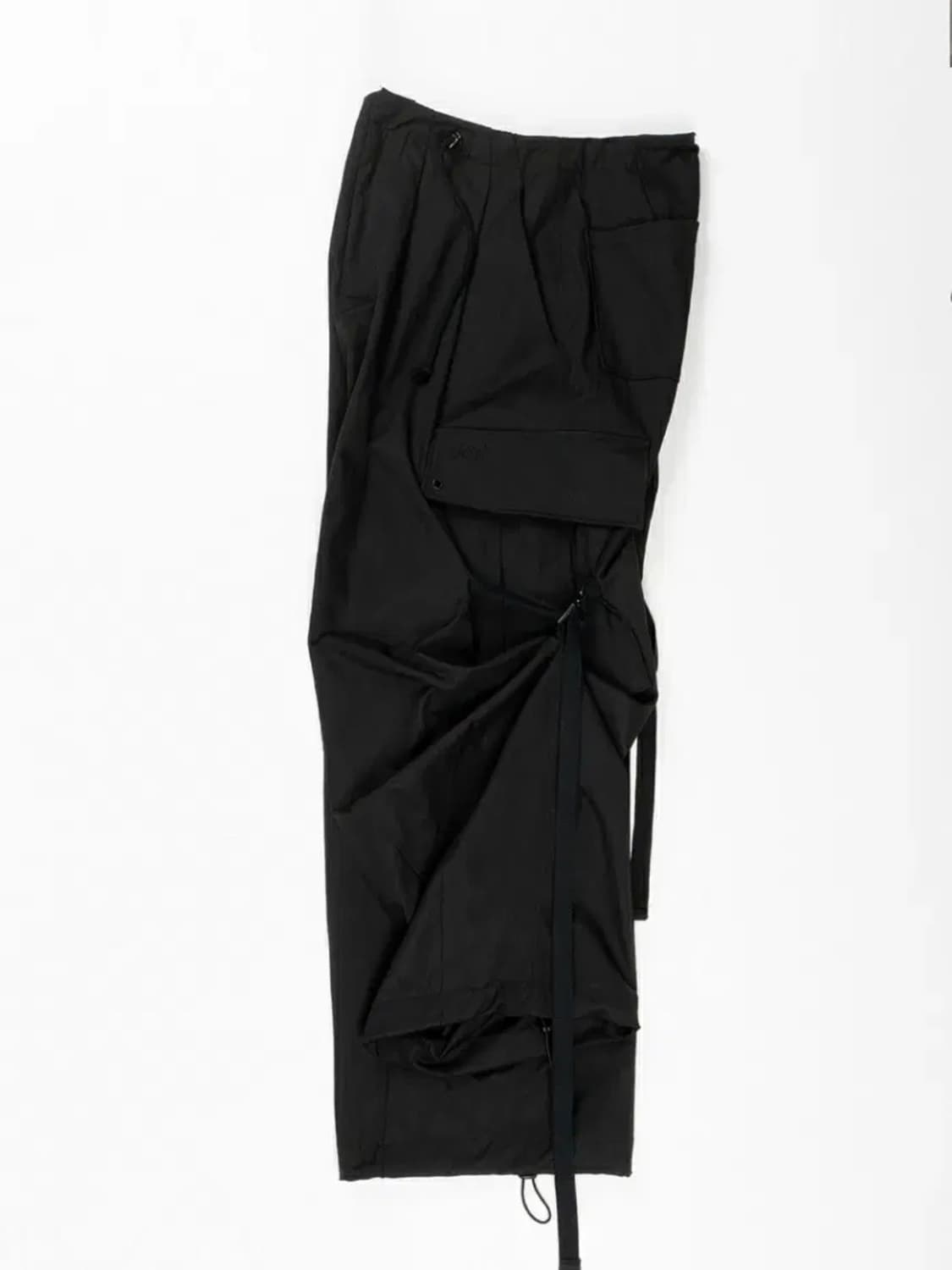 우화 STRAP WIDE CARGO PT카고 팬츠 바지 블랙 상품이미지6