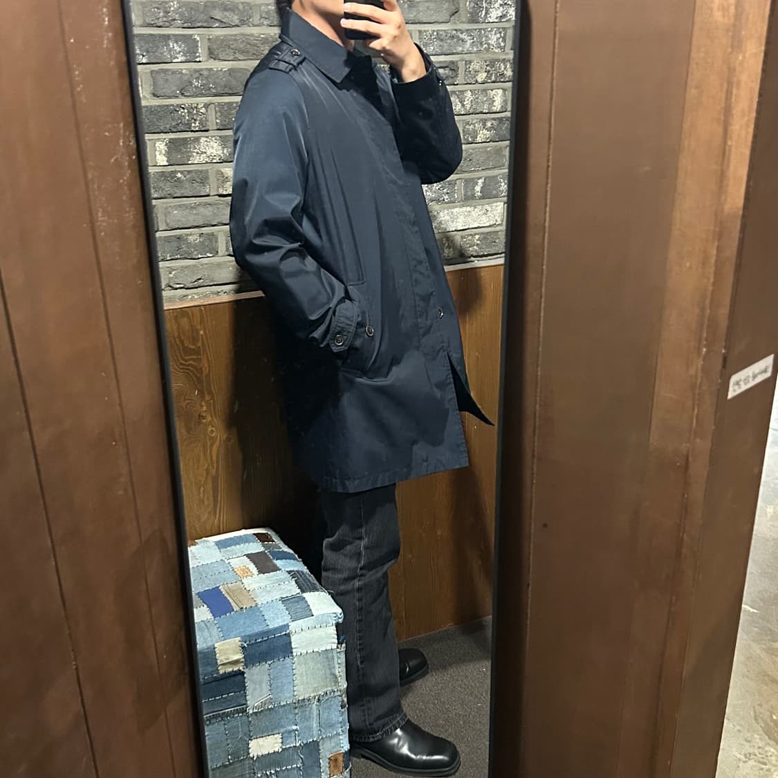 L) 타미힐피거 네이비 트렌치 코트 자켓 상품이미지10