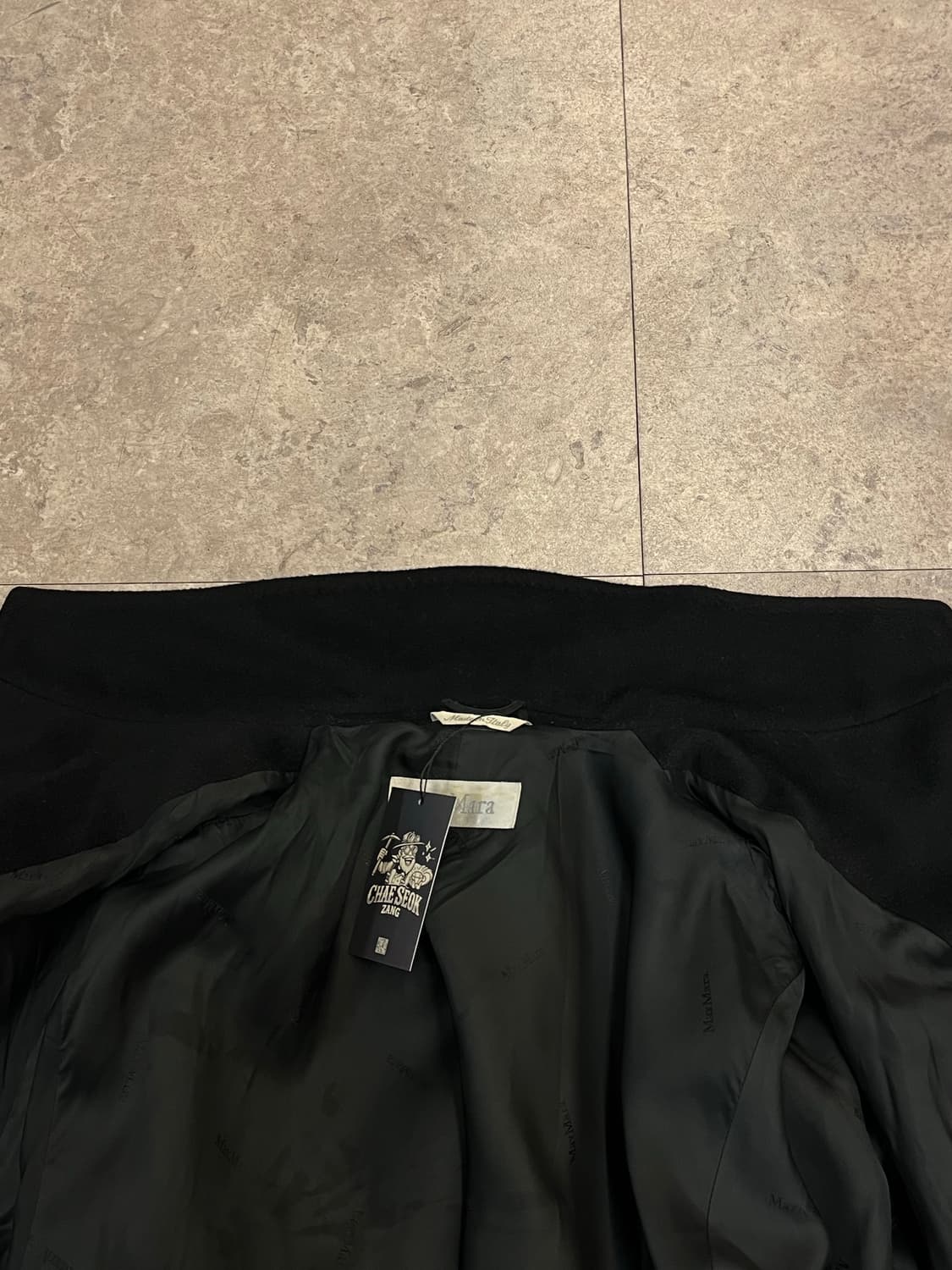 막스마라 캐시미어 코트 블랙 36 #csz2218 상품이미지4