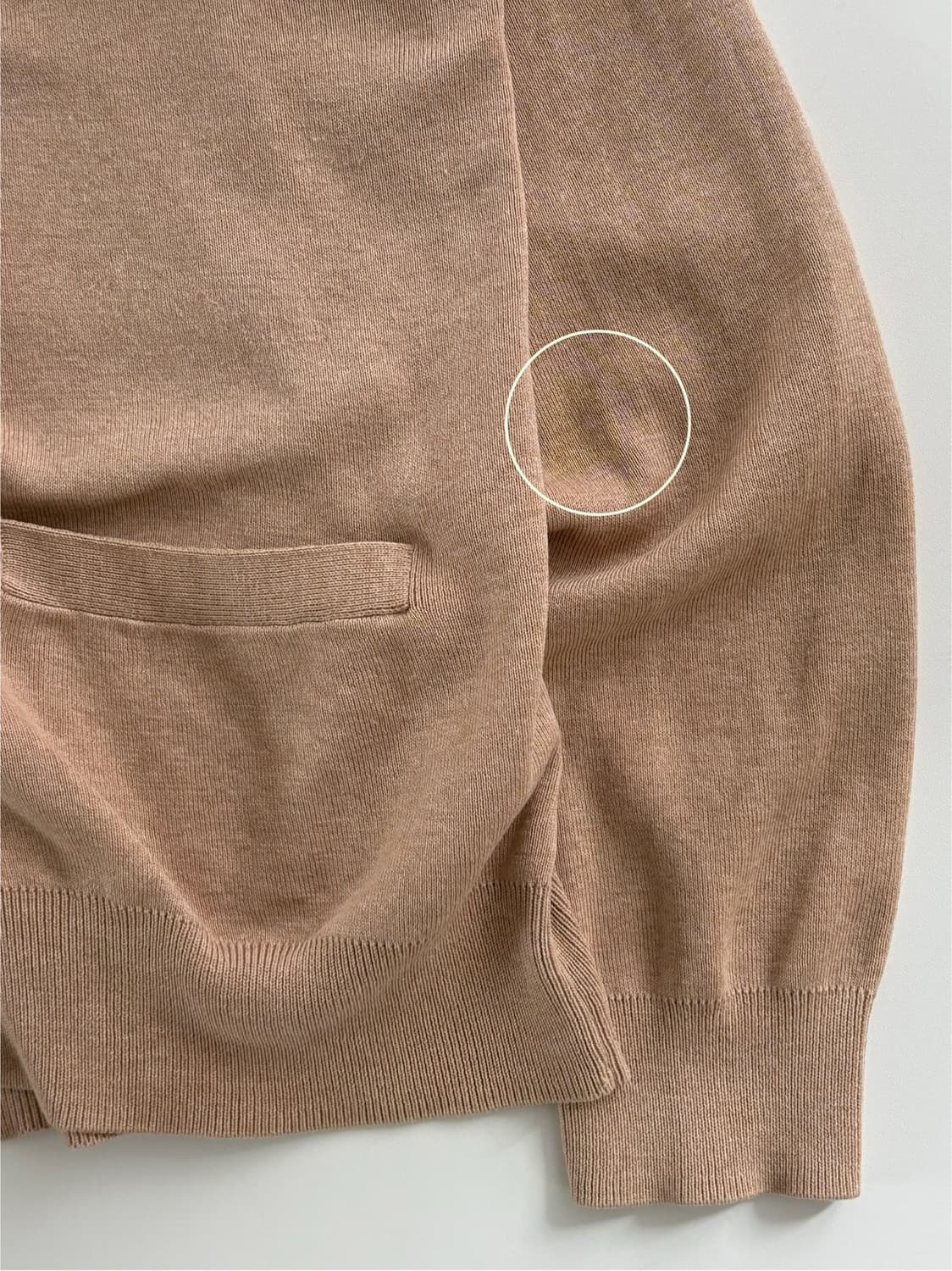 Polo 폴로 랄프로렌 피마코튼 베이지 컬러 브이넥 가디건 상품이미지4