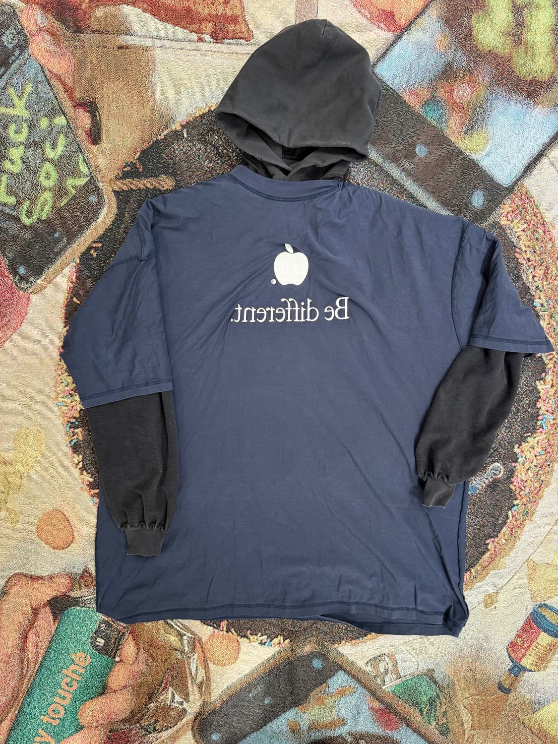 발렌시아가 런웨이 버젼 애플 후드 상품이미지2