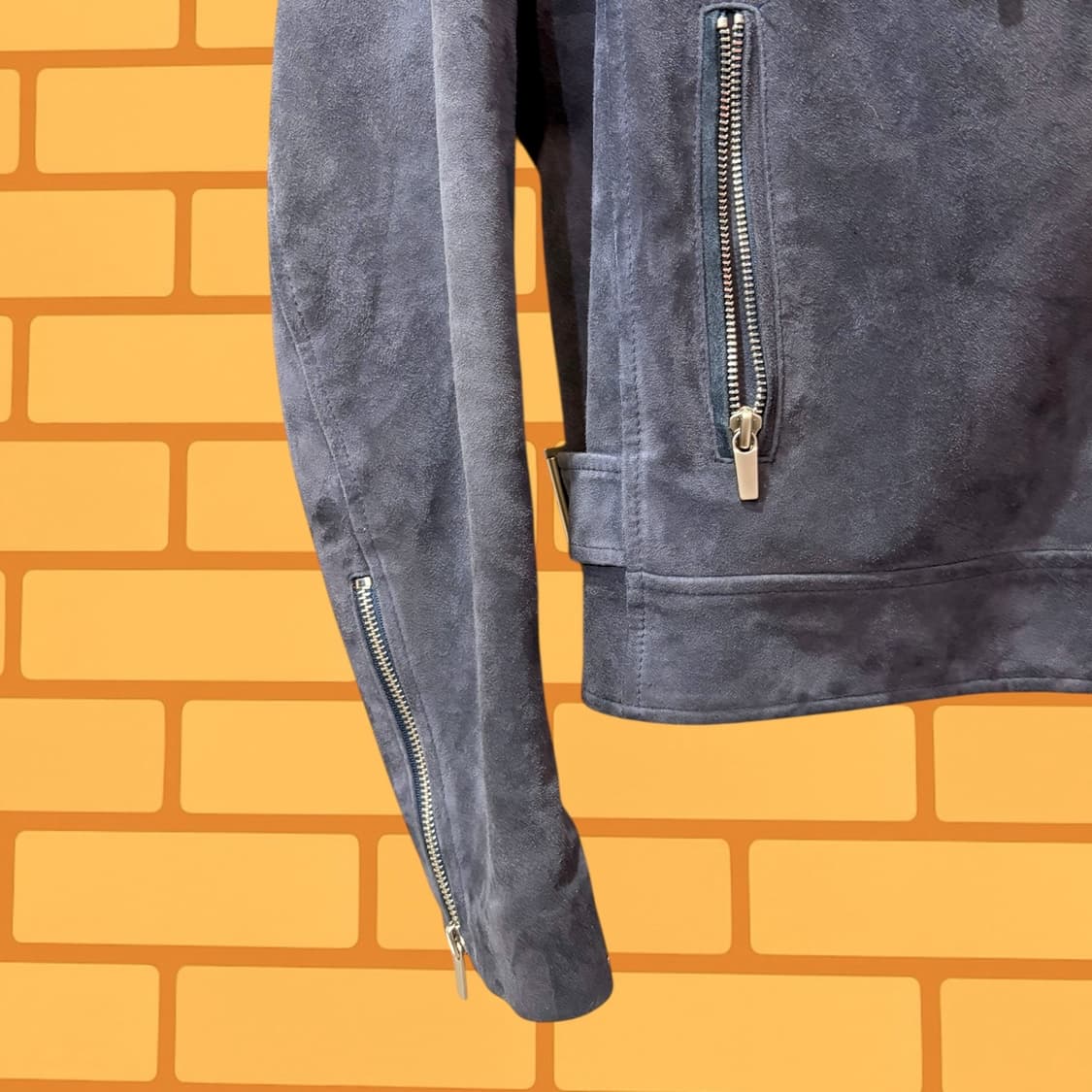 더블라이더 스웨이드 고트스킨 숏 자켓 (M) 상품이미지4