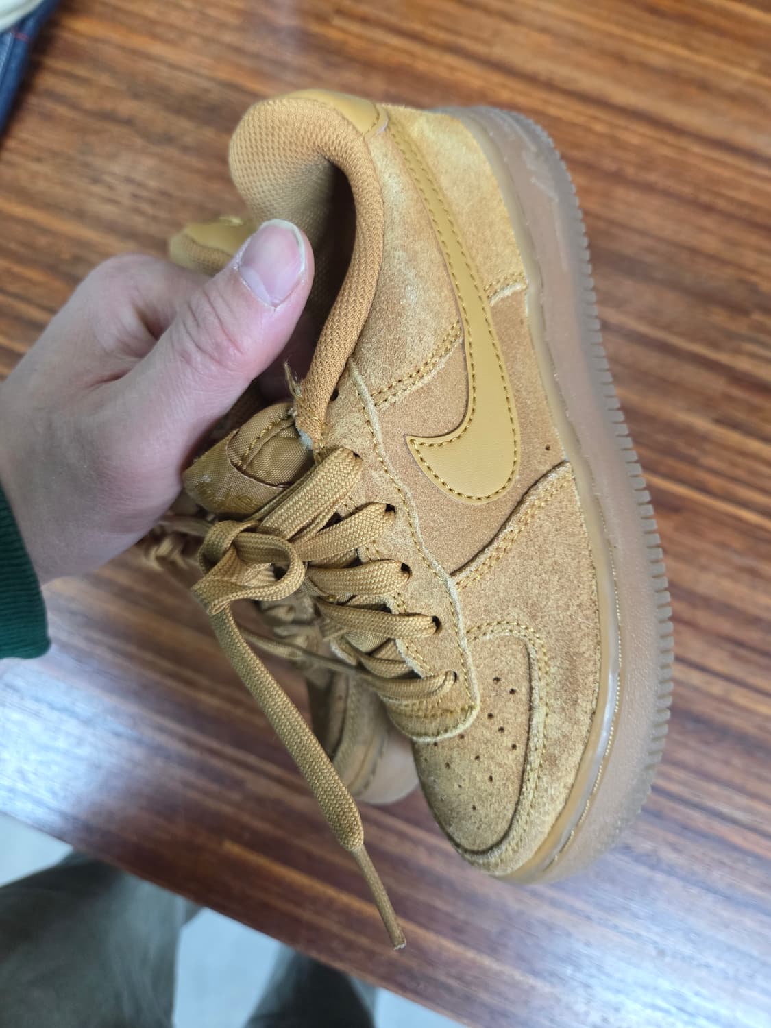 나이키 키즈 주니어 에어포스 된장 205 상품이미지6