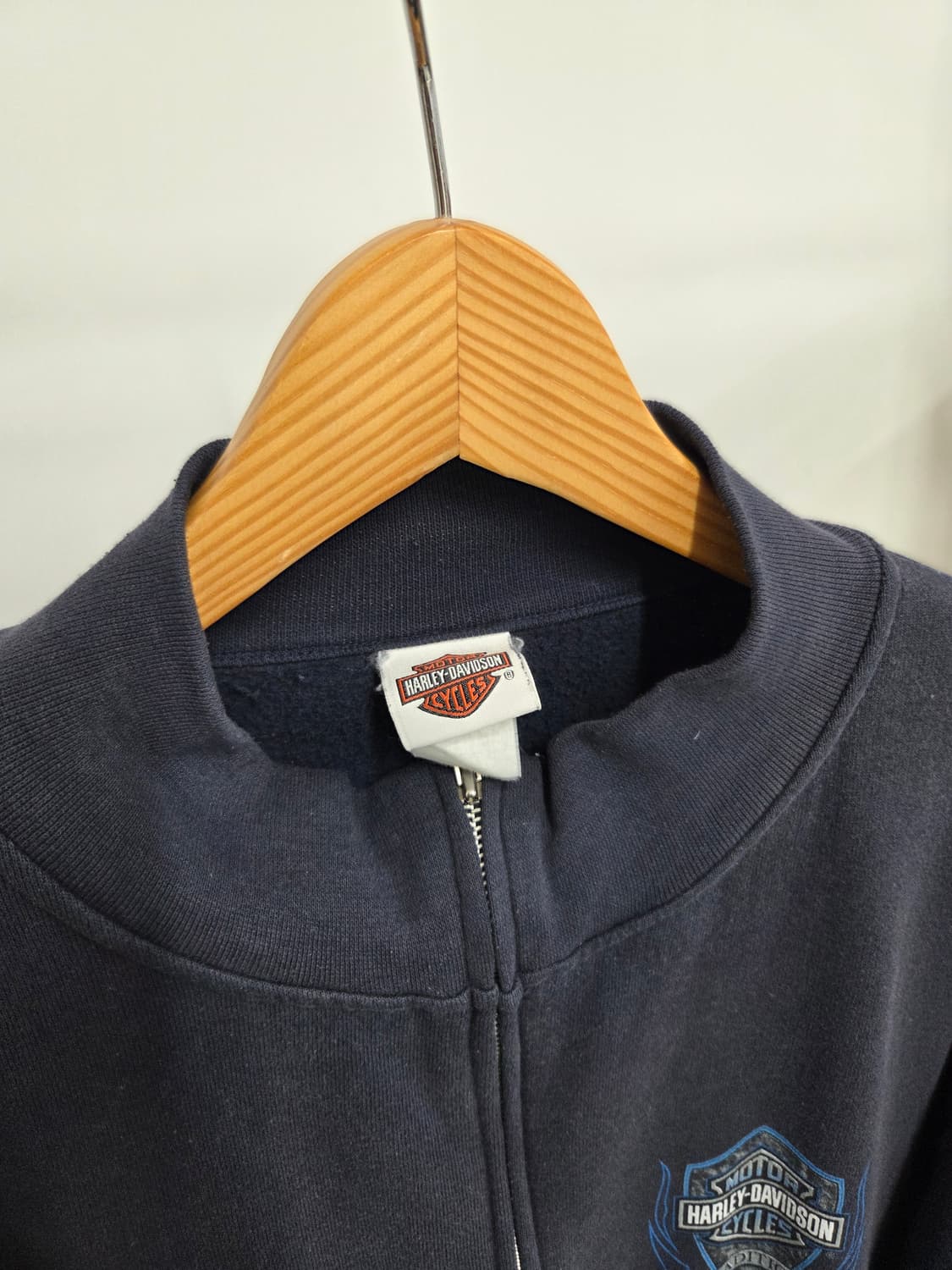 00s 할리데이비슨 블루플레임 집업 상품이미지2