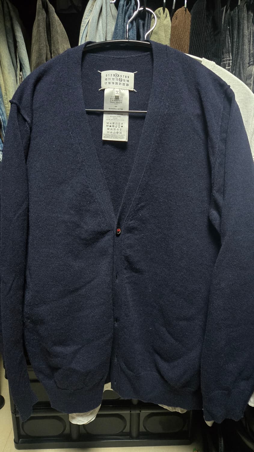 메종 마르지엘라 캐시미어 가디건 네이비xl 상품이미지2