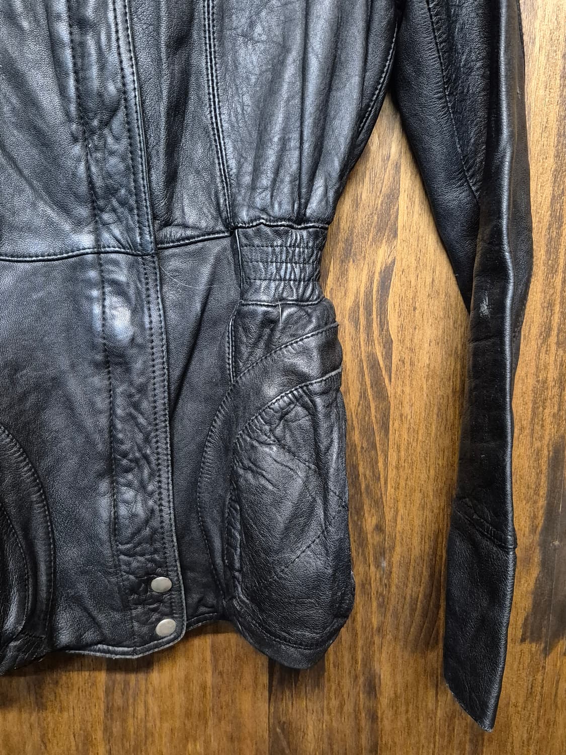 VINTAGE DETAIL LETHER JACKET  상품이미지6