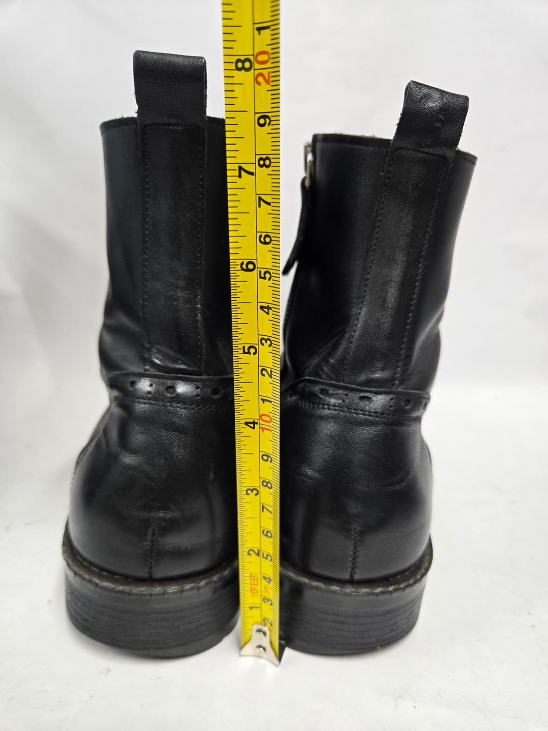 chaplin 핸드메이드블랙 가죽 레이스업 앵클 부츠260mm 상품이미지4