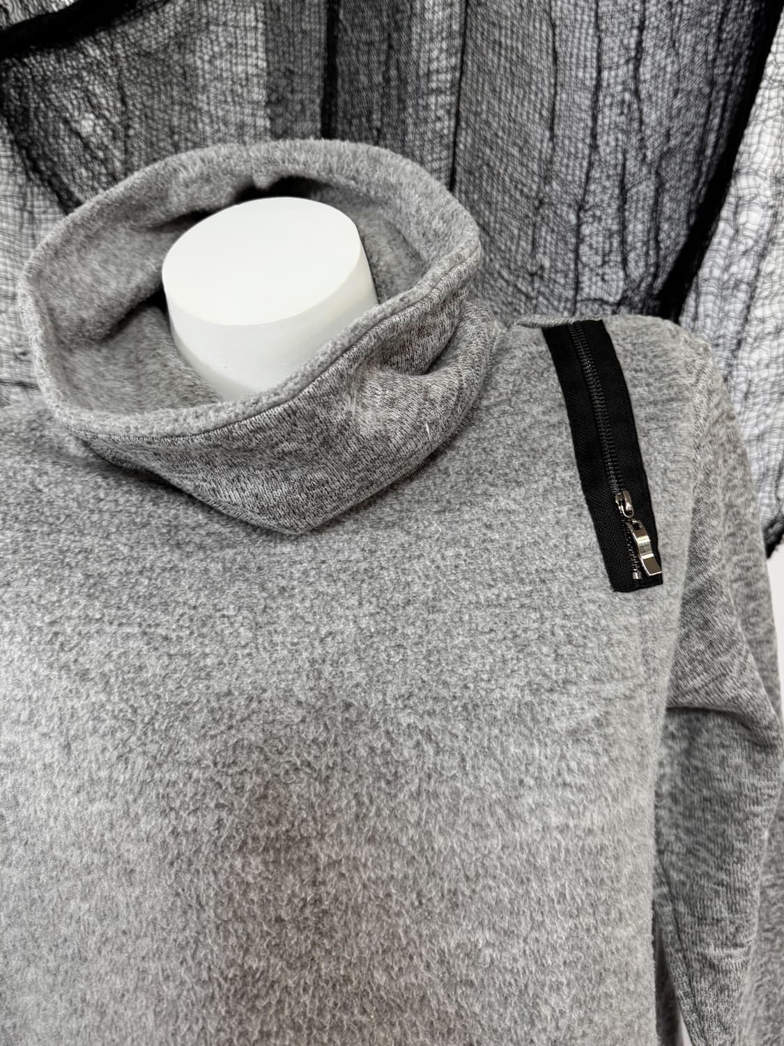 gray zipper knit 상품이미지3