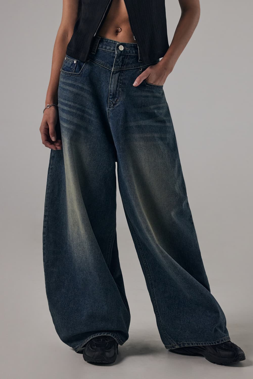 [1] 트리밍버드 요크 데님팬츠 상품이미지1