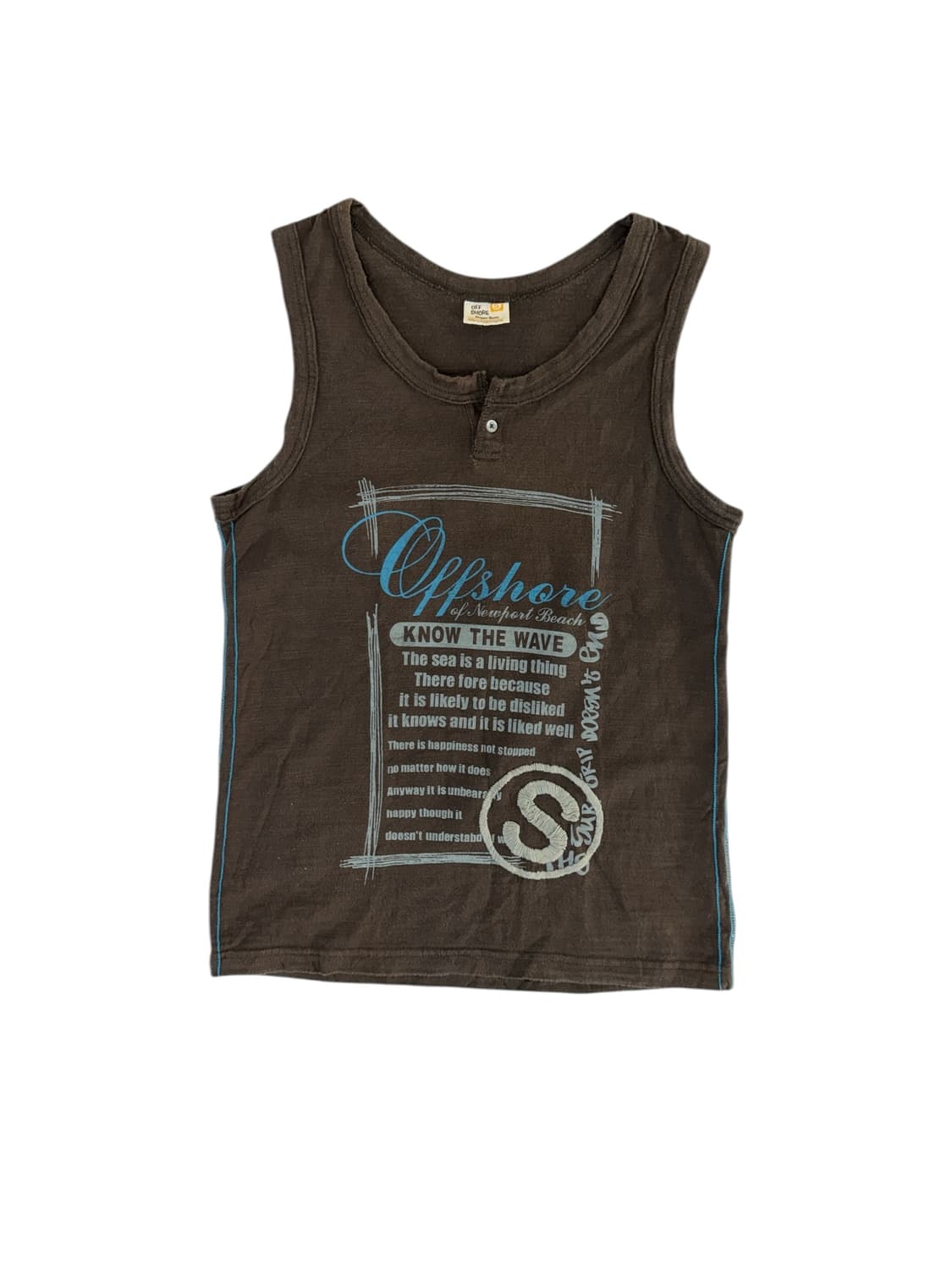 Japan vintage 브라운 슬리브리스 상품이미지1