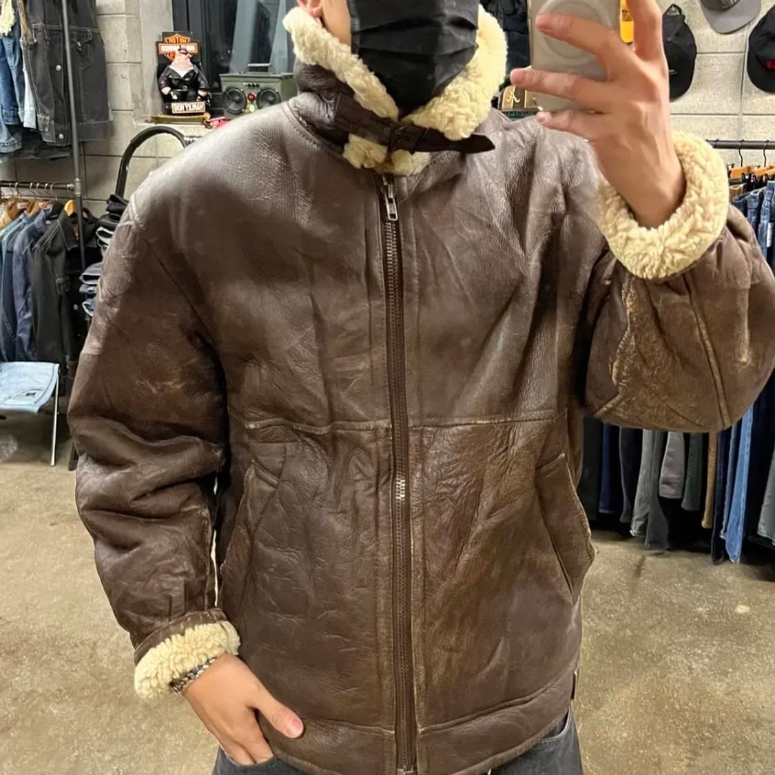 빈티지 B-3 양가죽 무스탕 (105) 상품이미지2