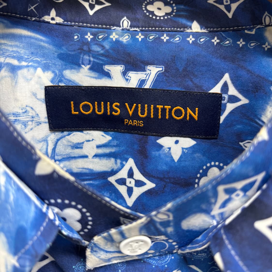 [XXL]루이비통 LV로고 반다나 반팔 셔츠 상품이미지2