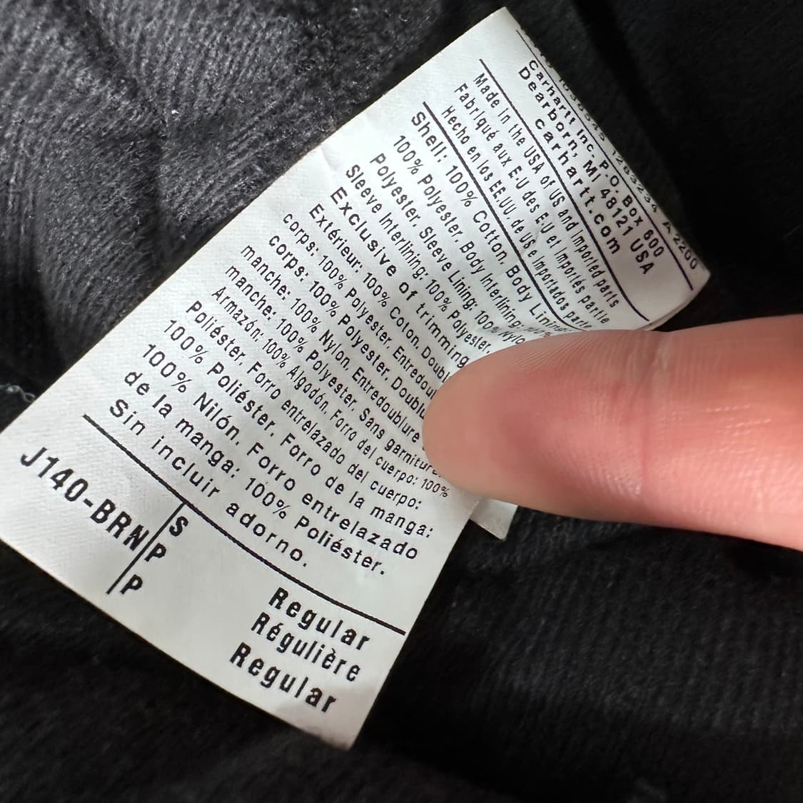 칼하트 j140 캔버스 엑티브 후드 자켓  상품이미지8