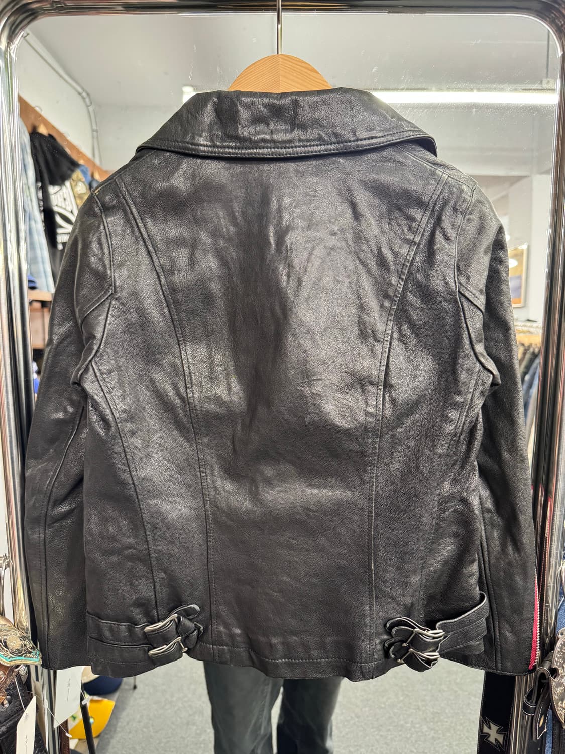 히스테릭 글래머 램 레더 더블 라이더 재킷 상품이미지6