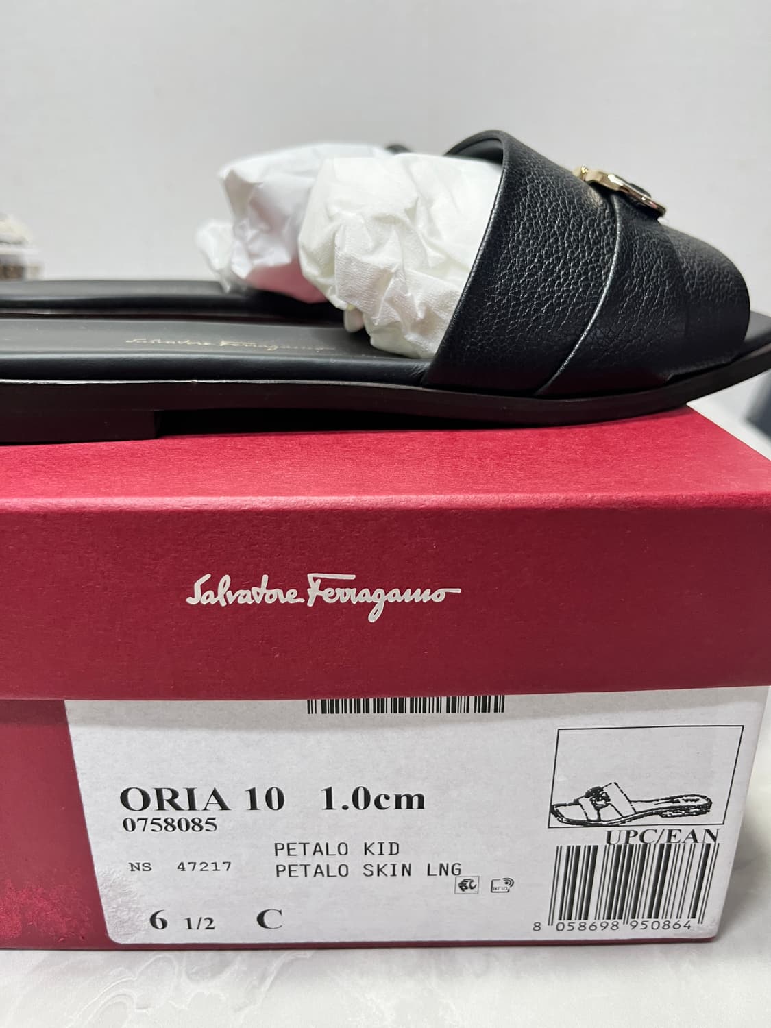 새상품)페라가모 블랙 Gancini 뮬 슬리퍼 6.5 상품이미지2