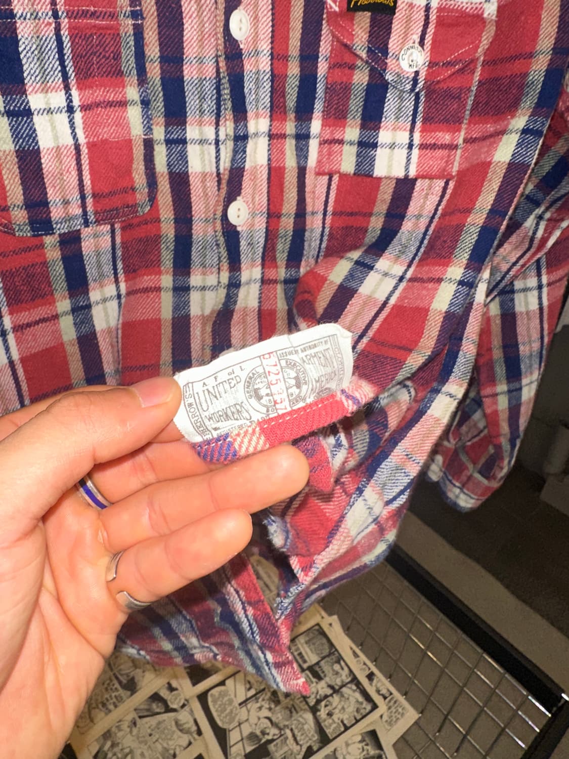 Pherrow’s check pattern pocket shirt 상품이미지10