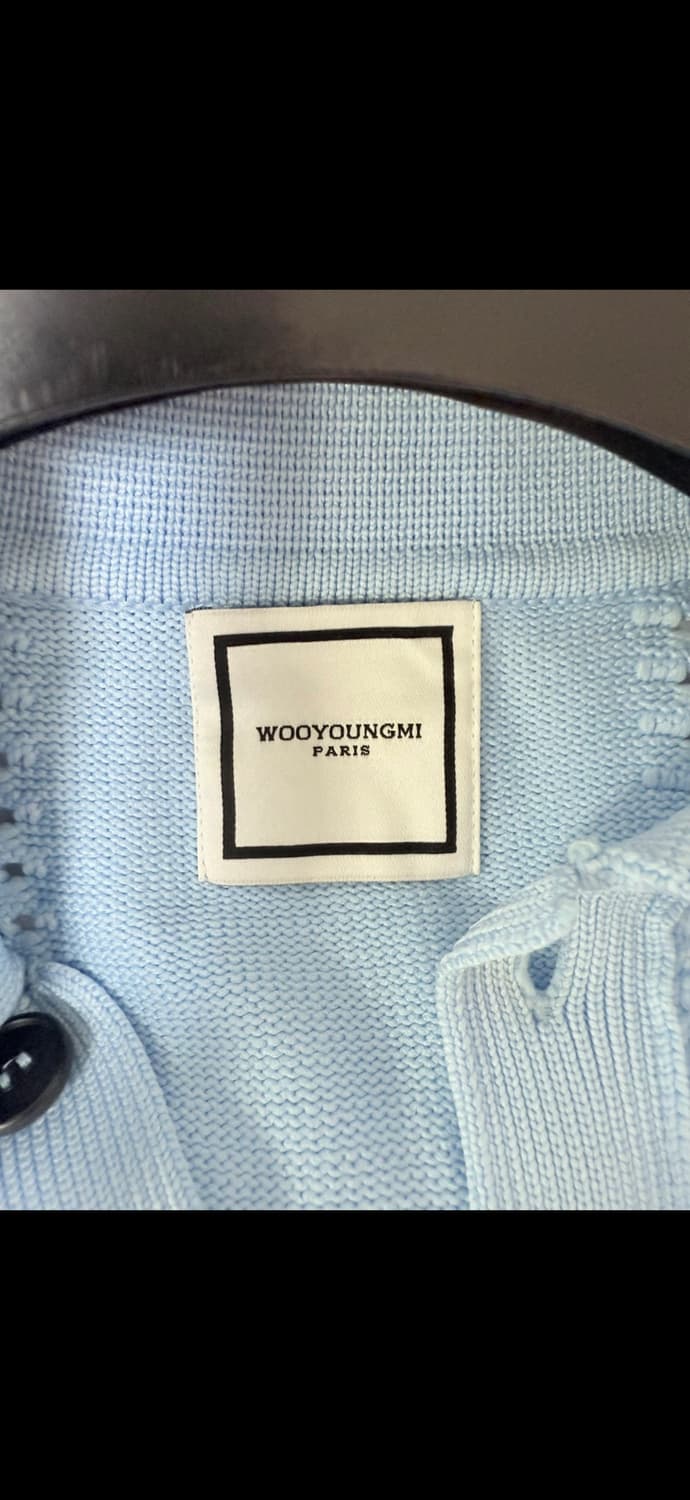 (23ss새상품급) 우영미 블루 매쉬 숏 슬리브 가디건(48) 상품이미지3