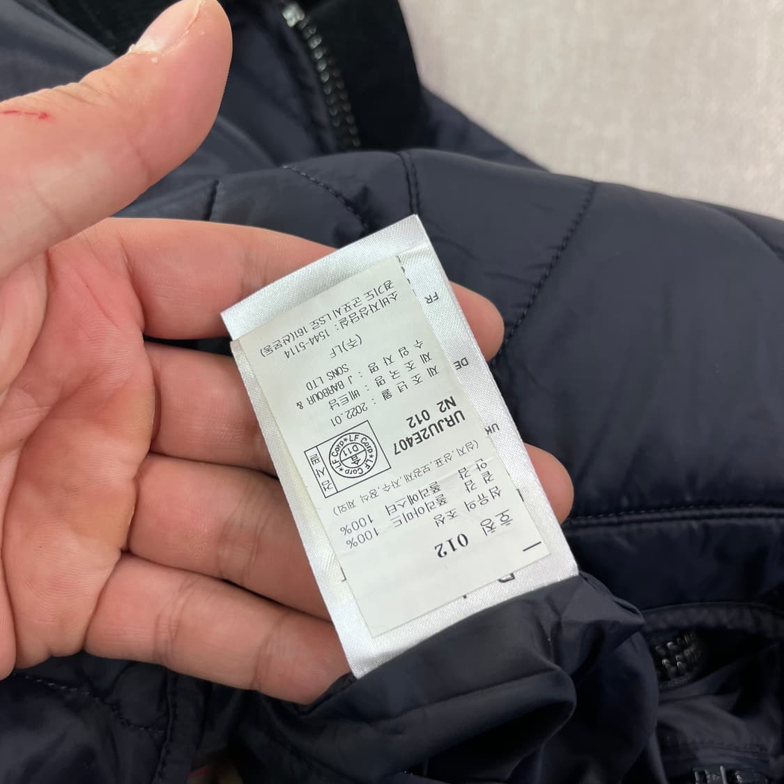 100 바버 인터네셔널 코듀로이 퀄팅 자켓 상품이미지5