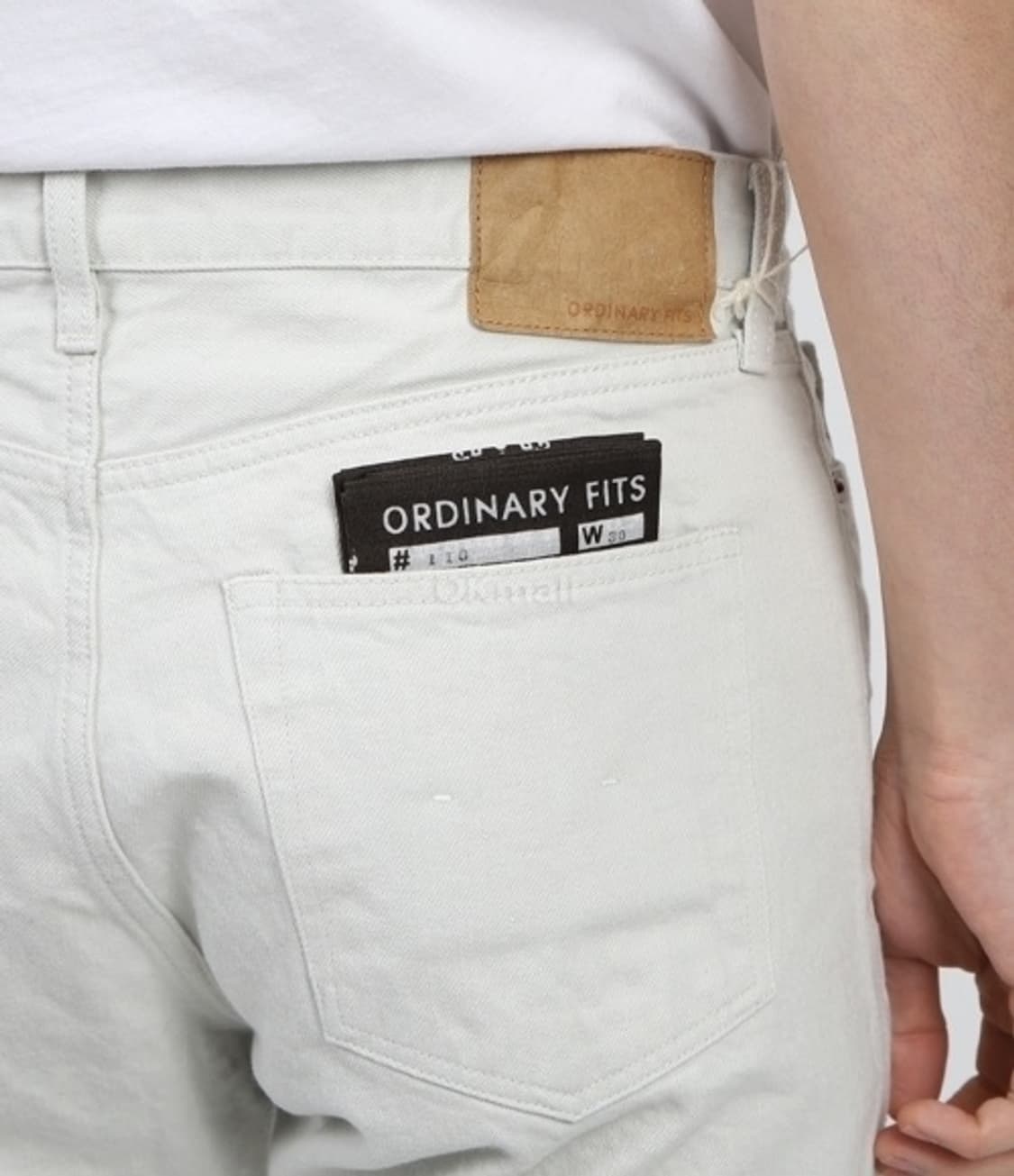 오디너리피츠 ANKLE DENIM WHITE / ONE WASH 상품이미지3