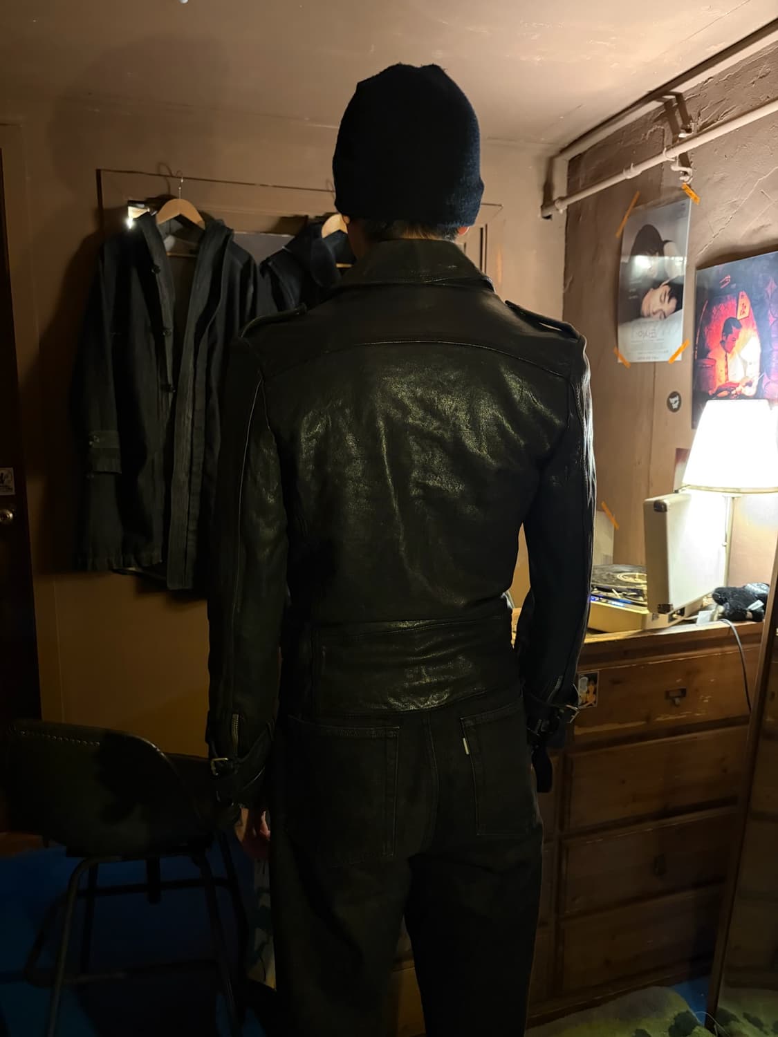 Korean Lambskin double zip-up rider jack 상품이미지2