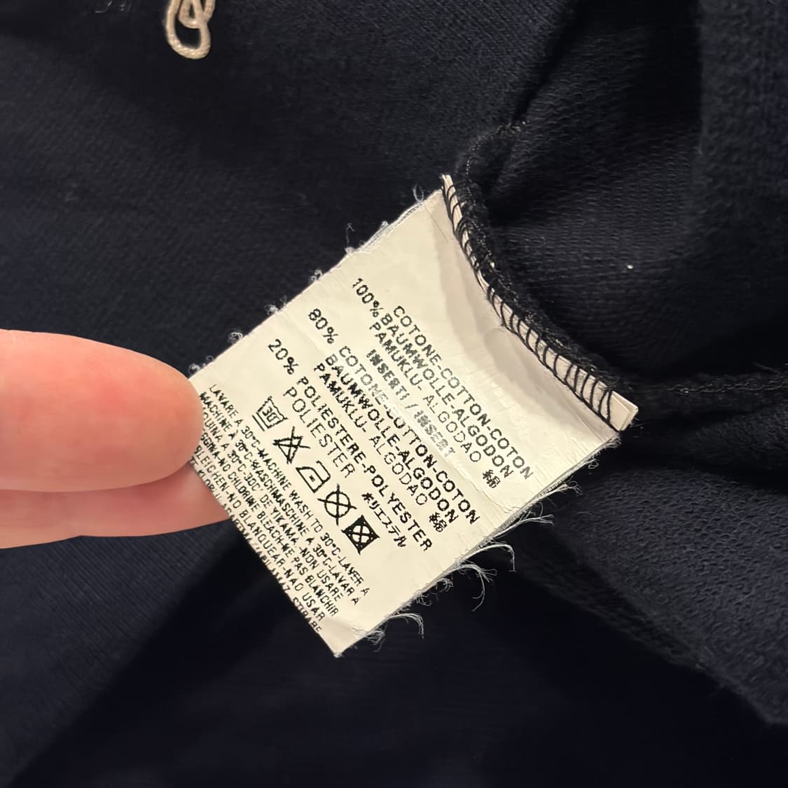 [S] 디젤 블랙 후드 집업 프린지 디테일 D893 상품이미지6