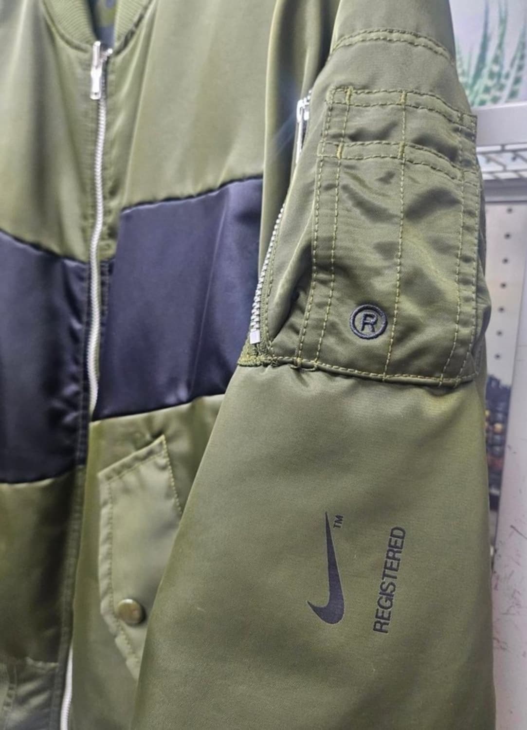 나이키 항공점퍼 110 써마핏 빅스우시 양면 봄버자켓패딩 블루종 XD72 상품이미지3