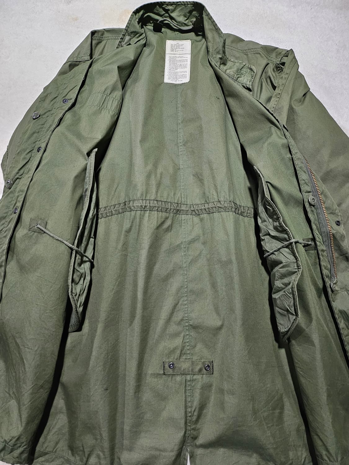 80s 미군오리지날 m65 피쉬테일 개파카 L 상품이미지2