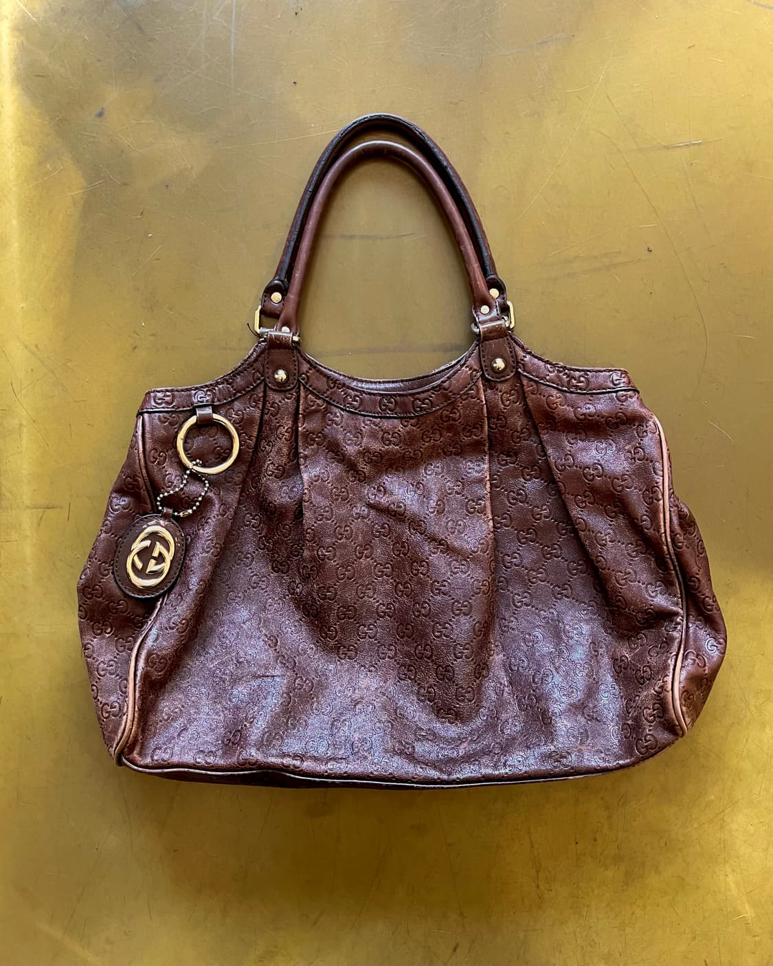 Old GUCCI Italy Shima Suki Leather Bag 상품이미지3
