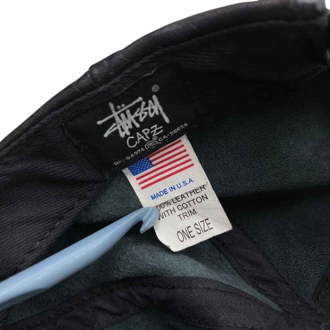 스투시 레더 블랙 스냅백 상품이미지9