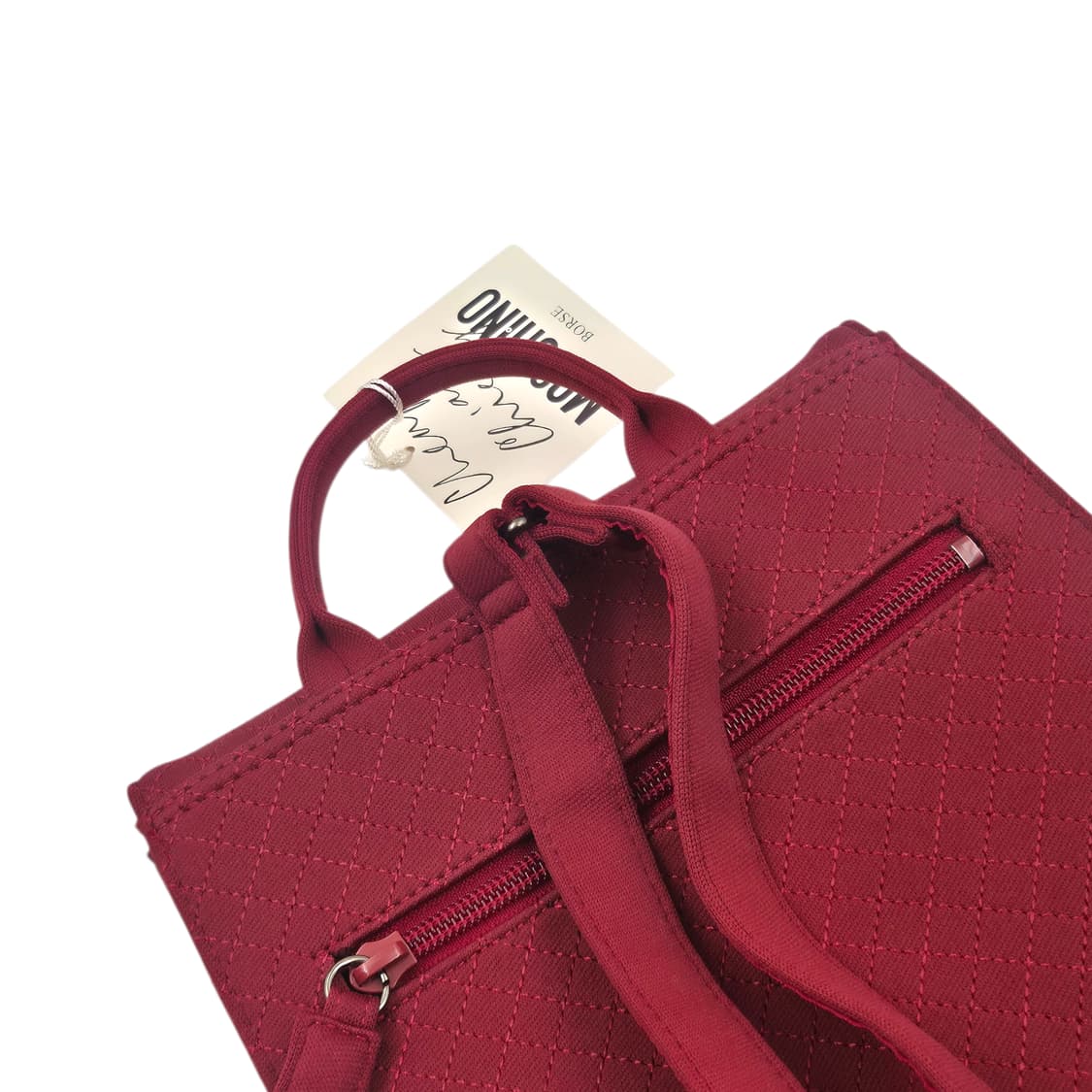 90s 모스키노 칩앤시크 다이아 퀼팅 토트&배낭 상품이미지5