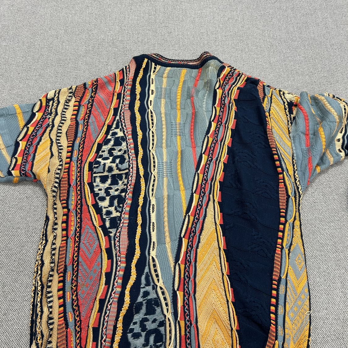 호주 빈티지 케이블 니트 가디건(L) 상품이미지8