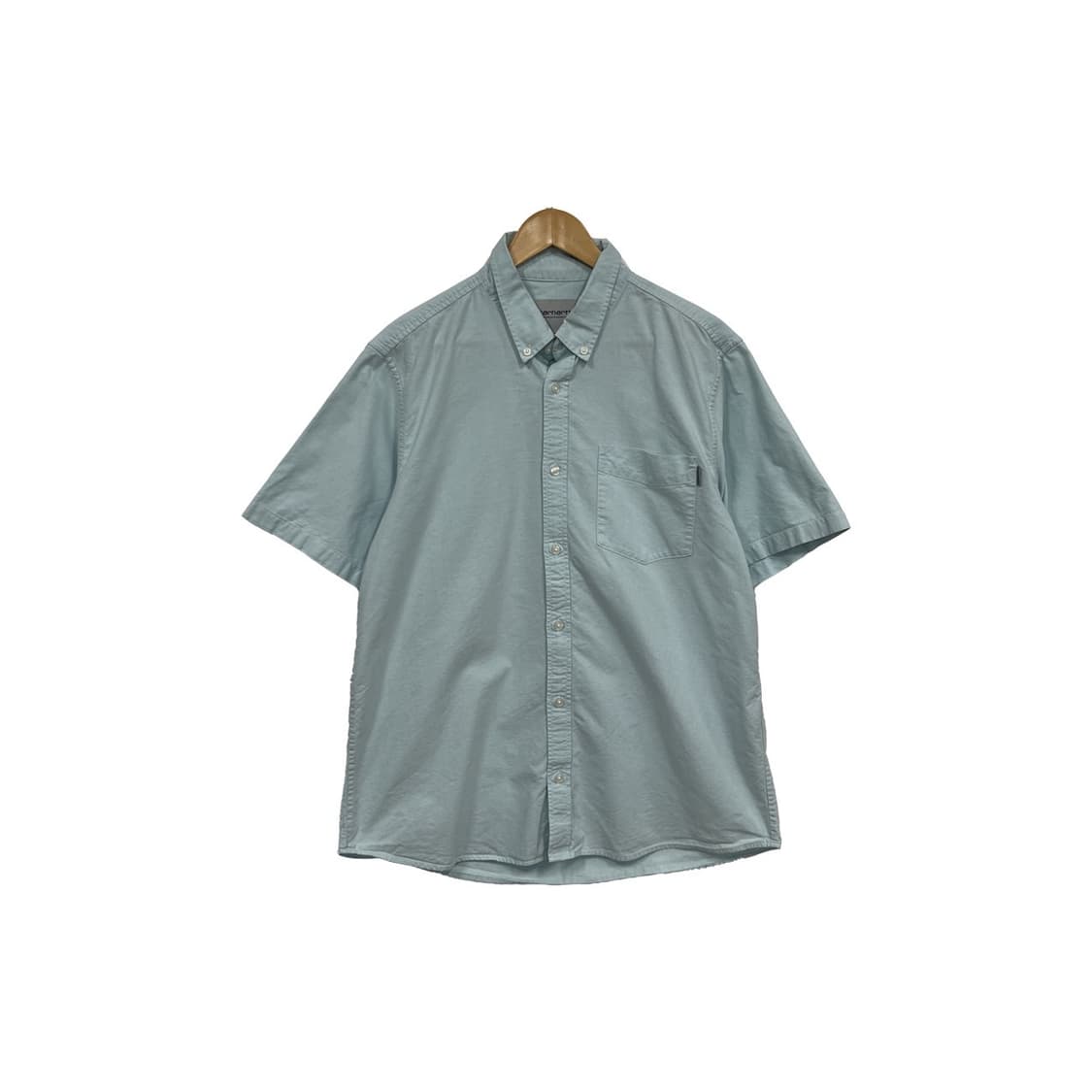 칼하트 WIP 카라넥 포켓 연하늘 반팔 티셔츠 상품이미지1