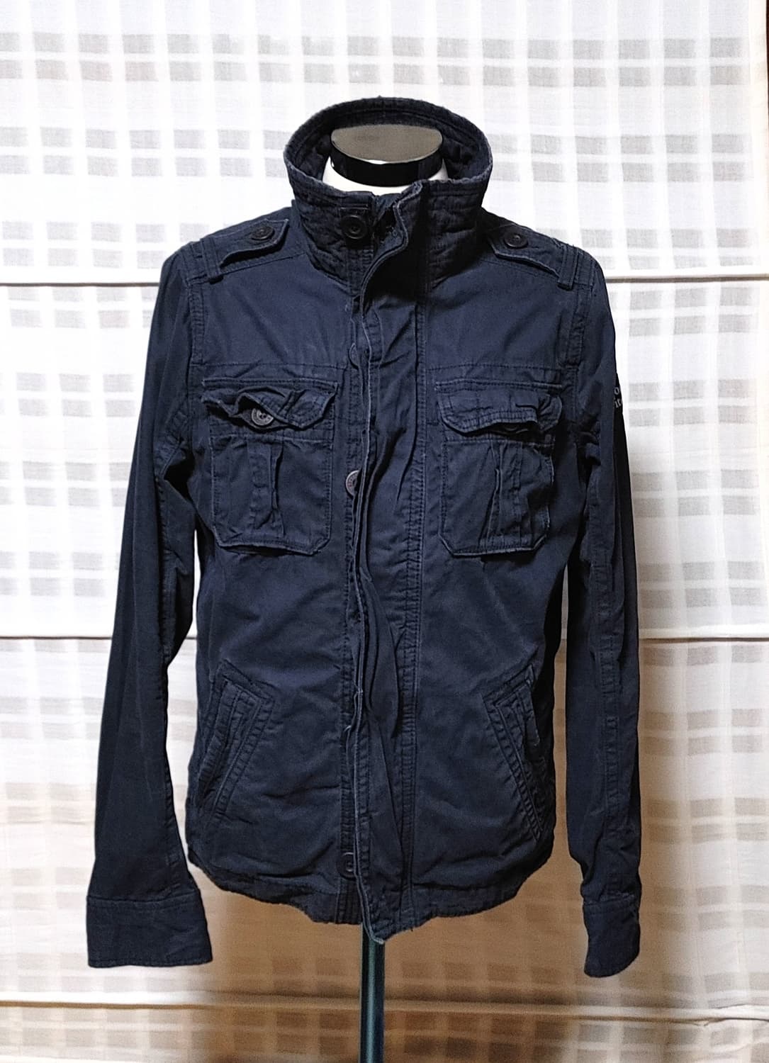 (Abercrombie) 아베크롬비 네이비 야상 점퍼 M (95~100) 상품이미지4