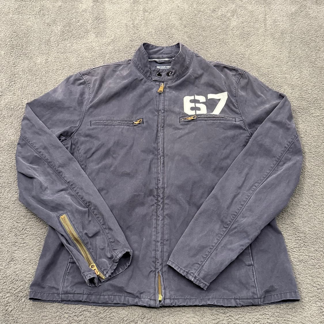 [정품/M] Polo Jeans 폴로진스 블랙 성조기 라이더 자켓 c1 상품이미지2