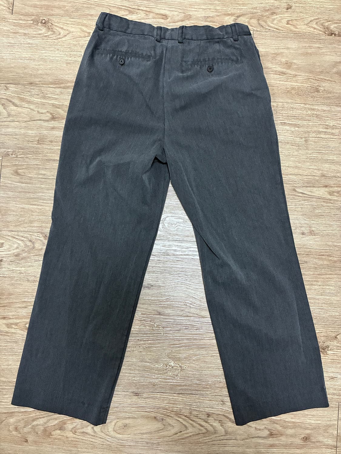 무신사 스탠다드 와이드 슬랙스 32사이즈 그레이 상품이미지2