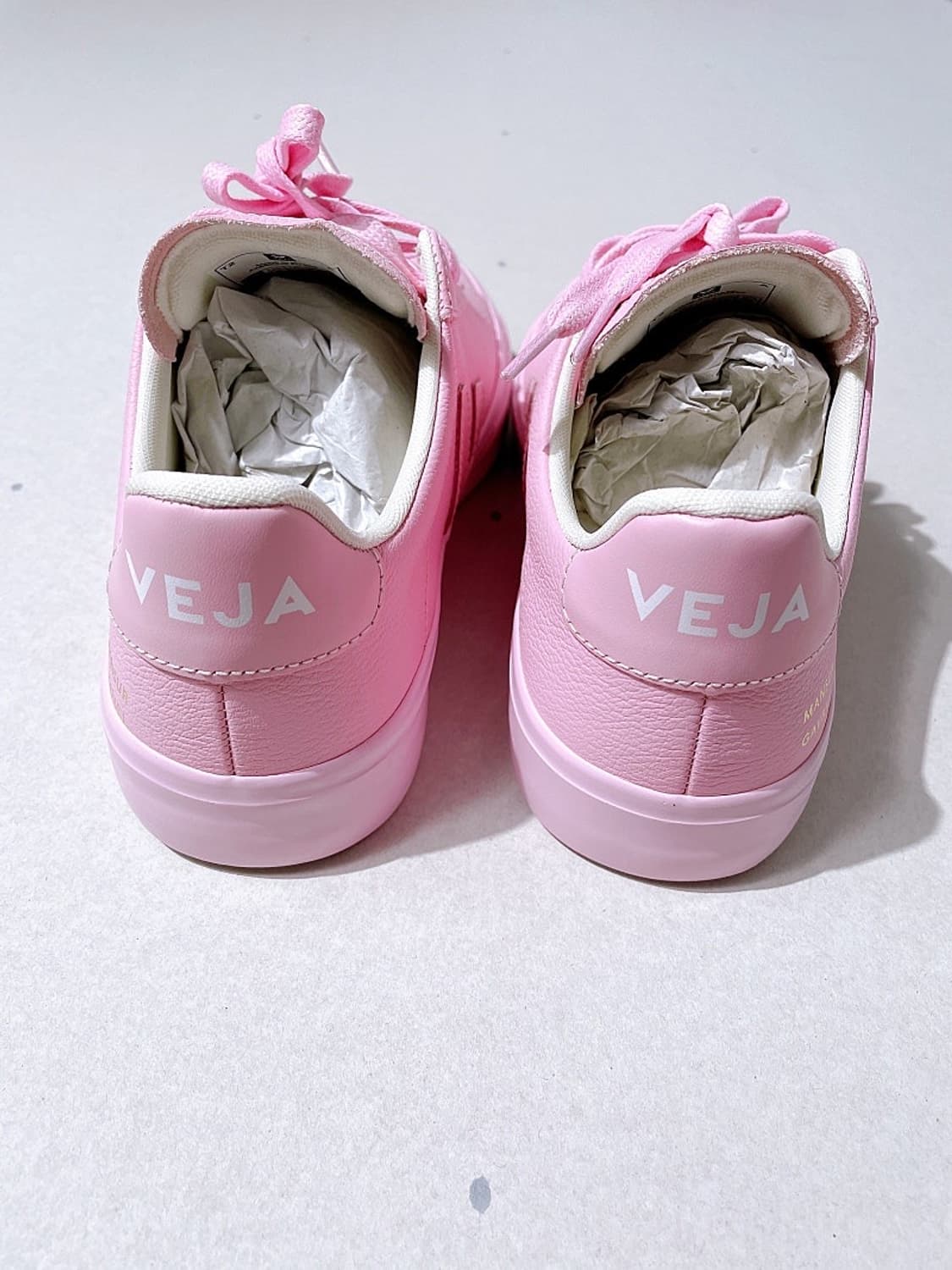 (정품/새상품) VEJA 베자 X 만수르 가브리엘 핑크 레더 스니커즈 상품이미지5