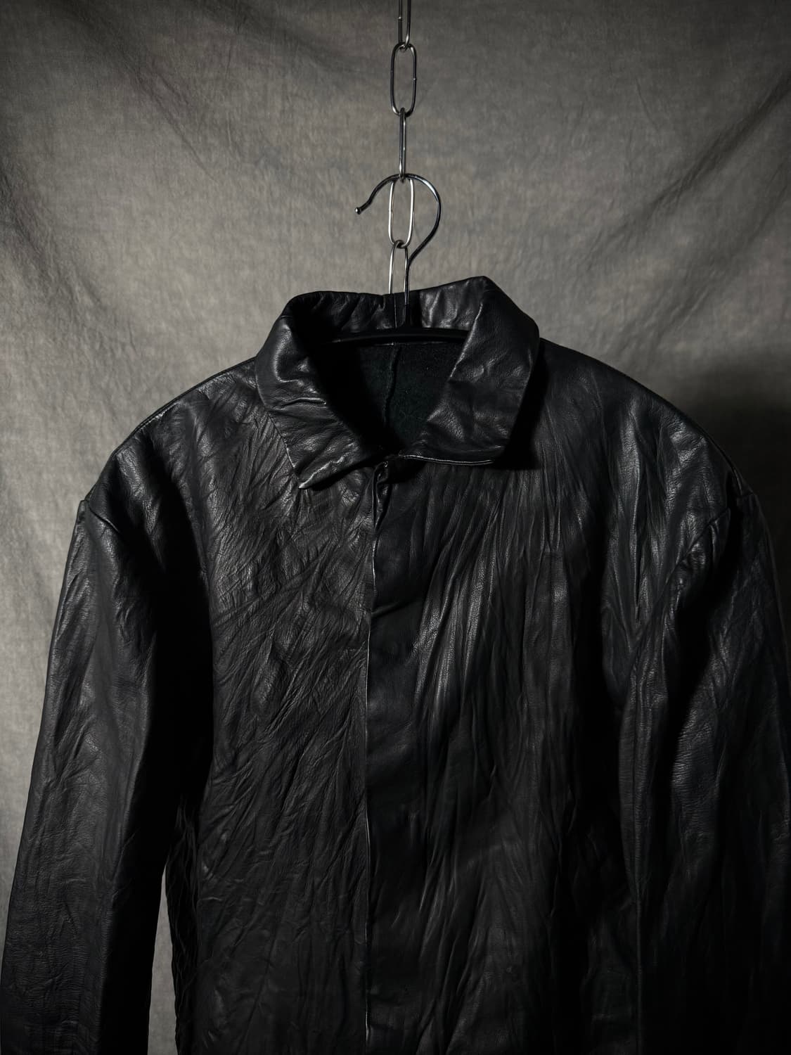 m.a+ 09SS Crinkled Lambskin Shirt Jacket 상품이미지3