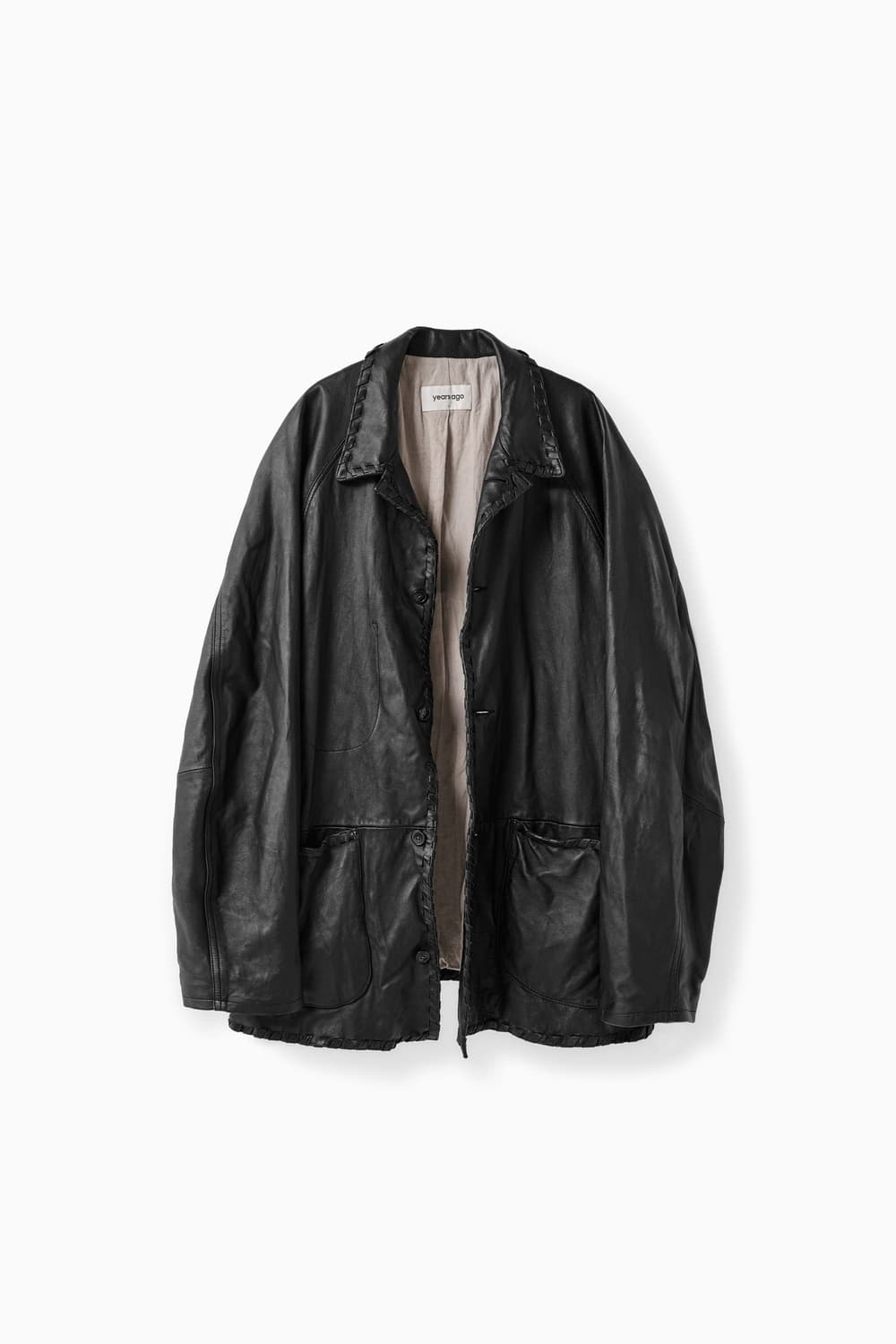 이얼즈어고 윕 스티치 워시드 레더 레글런 자켓 상품이미지1