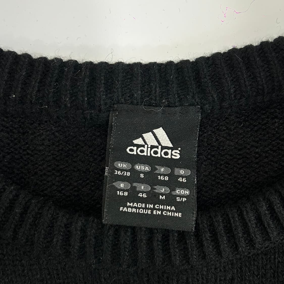 Adidas 아디다스 스펠아웃 로고 블랙 니트 상품이미지6