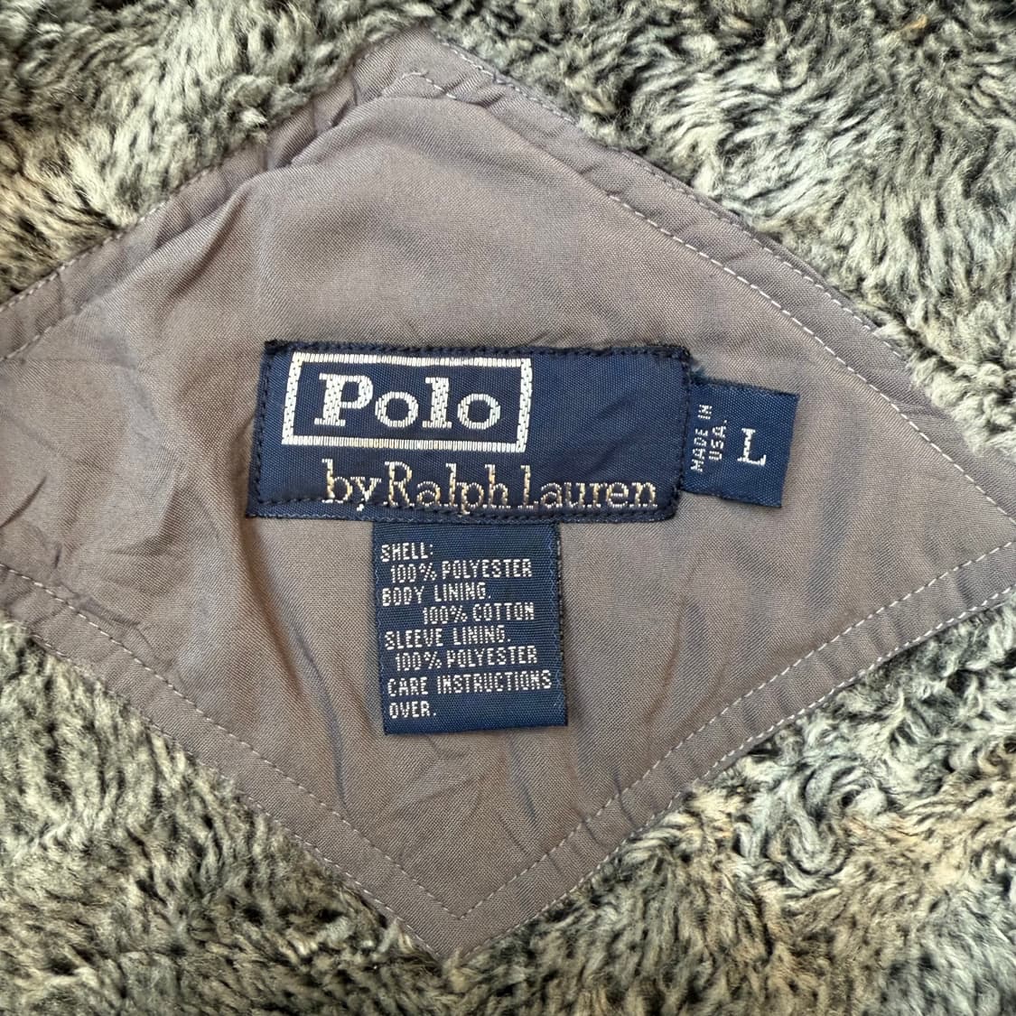 폴로 그레이 (안감 털) 블루종 자켓 상품이미지4