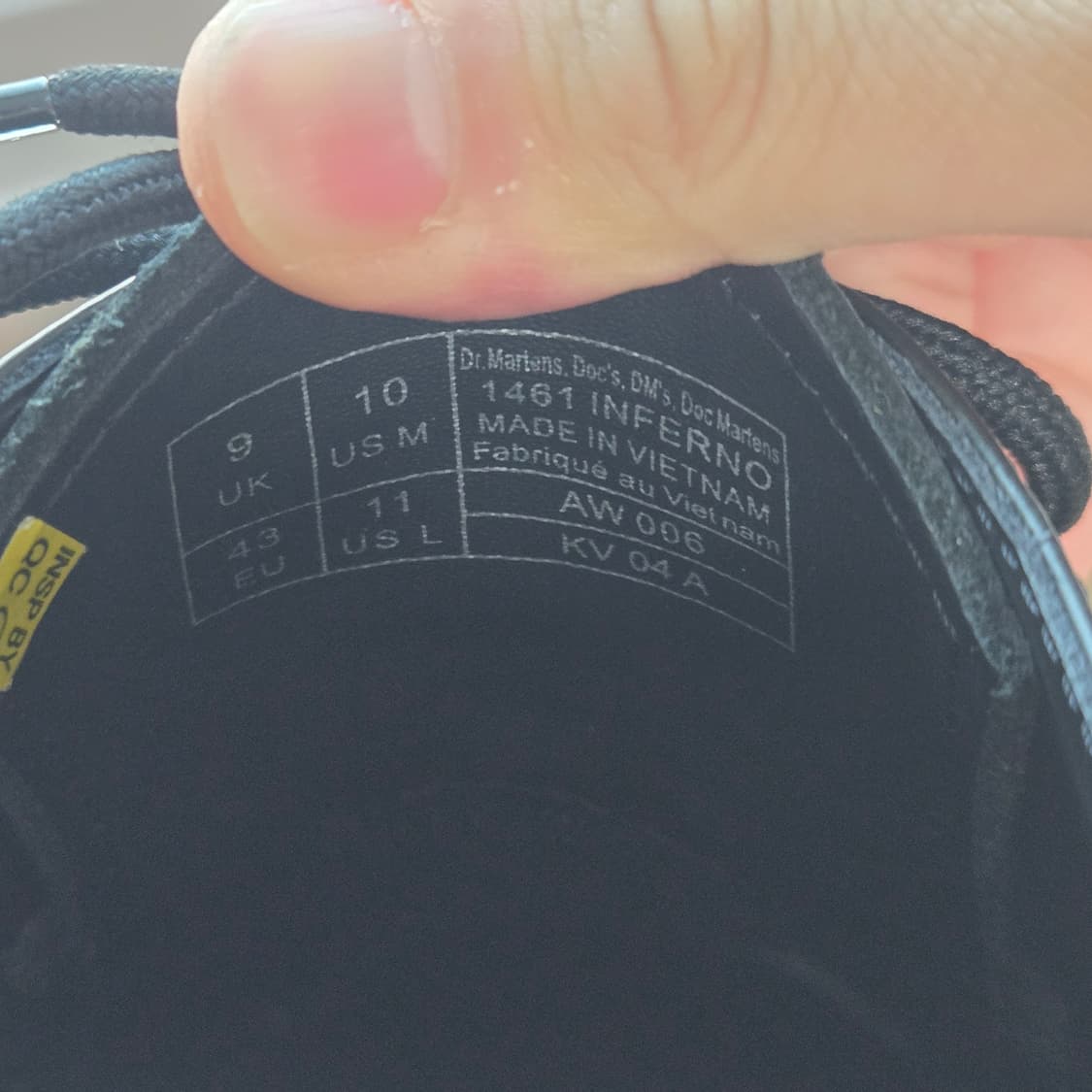[280] 닥터마틴 1461 인페르노 UK9 상품이미지5
