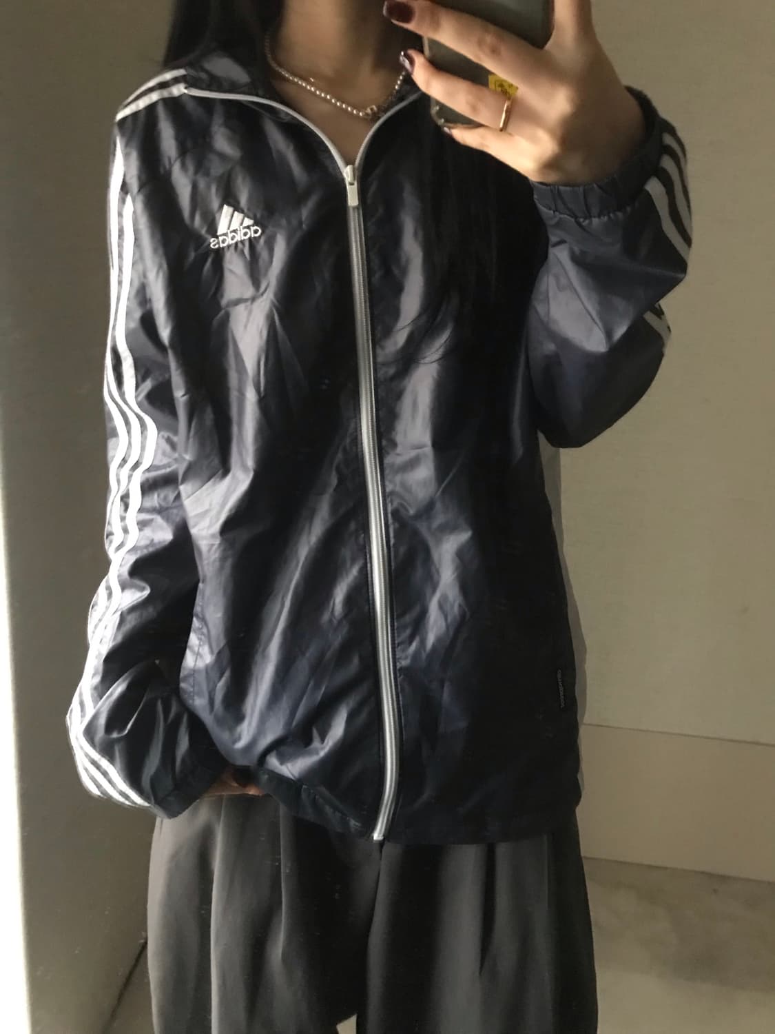 아디다스 네이비 바람막이 상품이미지5