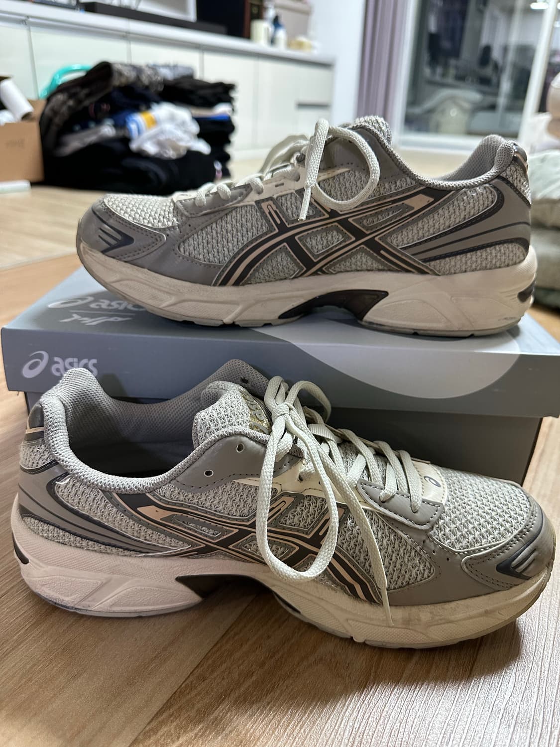 아식스 x I4P 젤 1130 글레이셔 그레이 밍크 275 상품이미지7