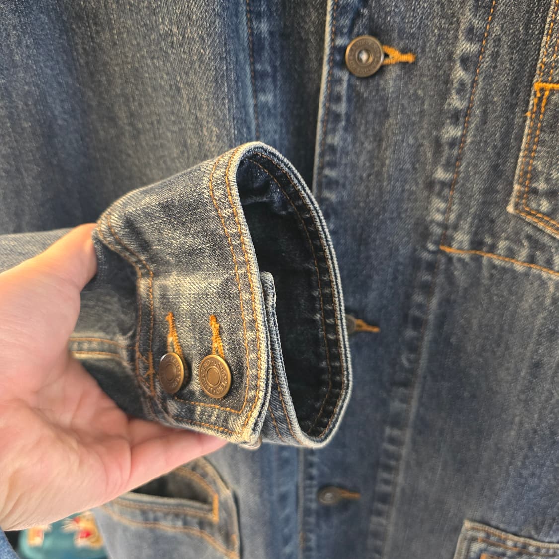 Lands' End 데님 자켓 워크자켓 커버올 오버핏 상품이미지6