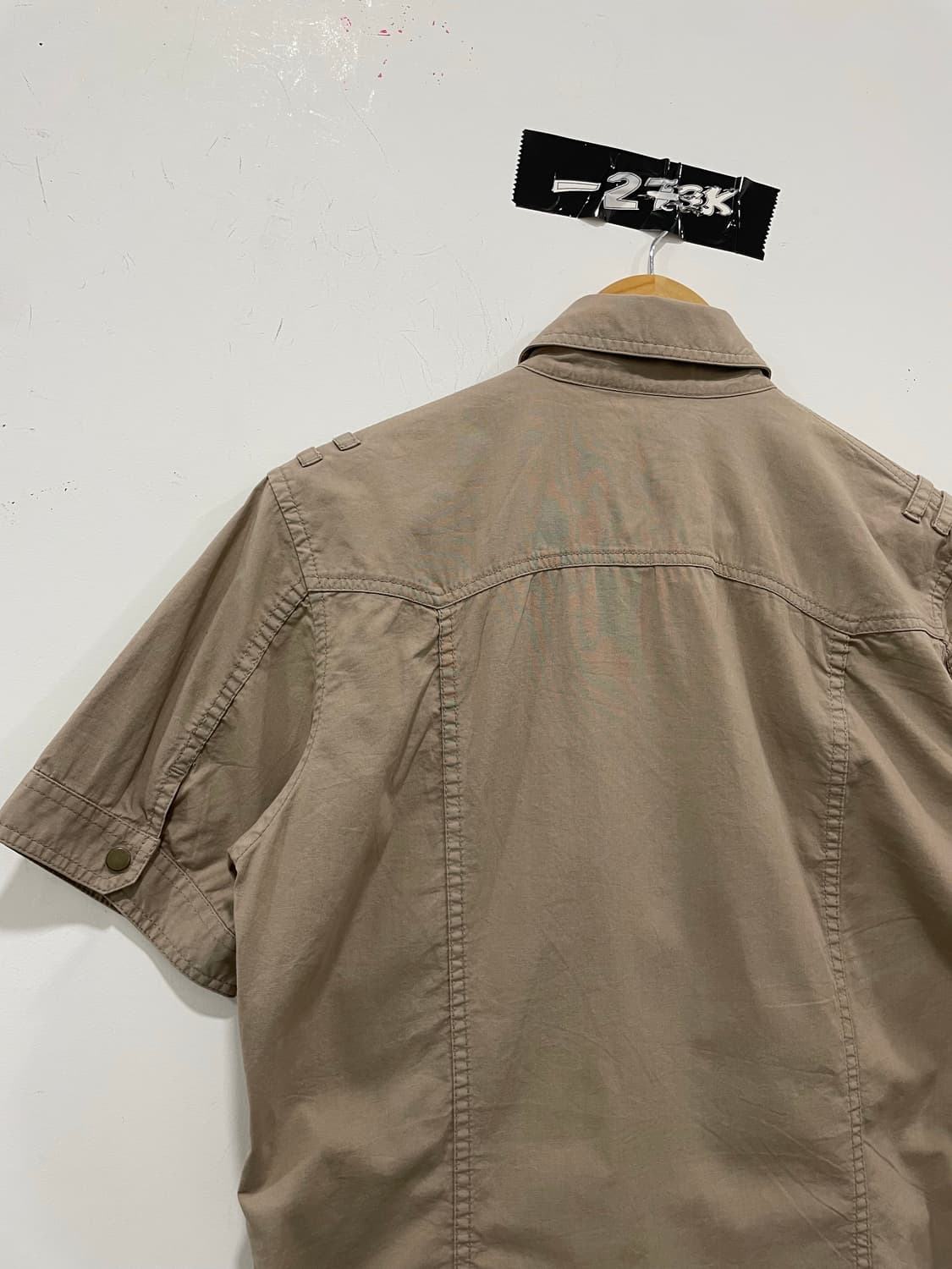 Jpn 빈티지 사파리 밀리터리 반팔셔츠 상품이미지9