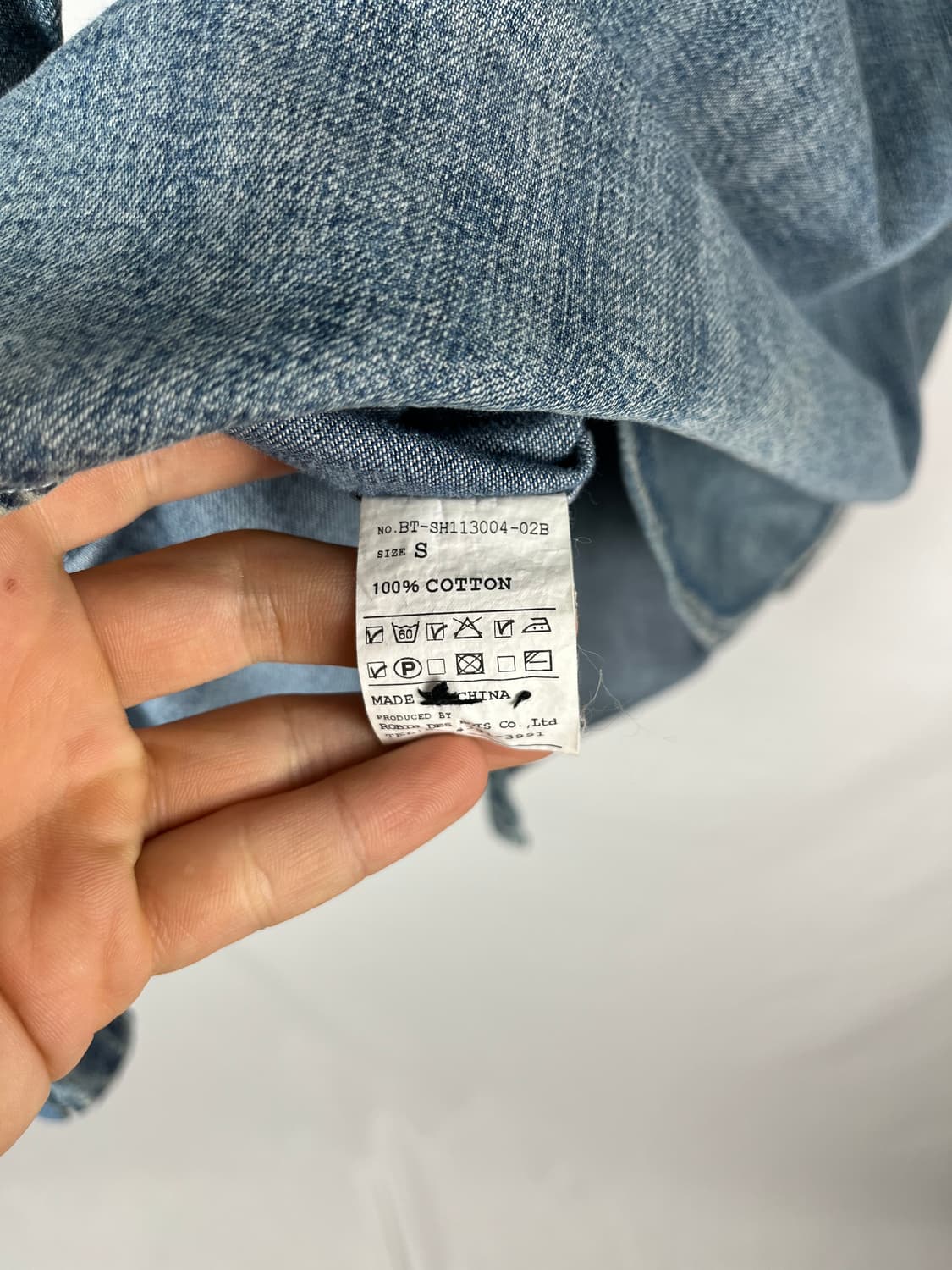 Vintage 보로 데님 셔츠 상품이미지6