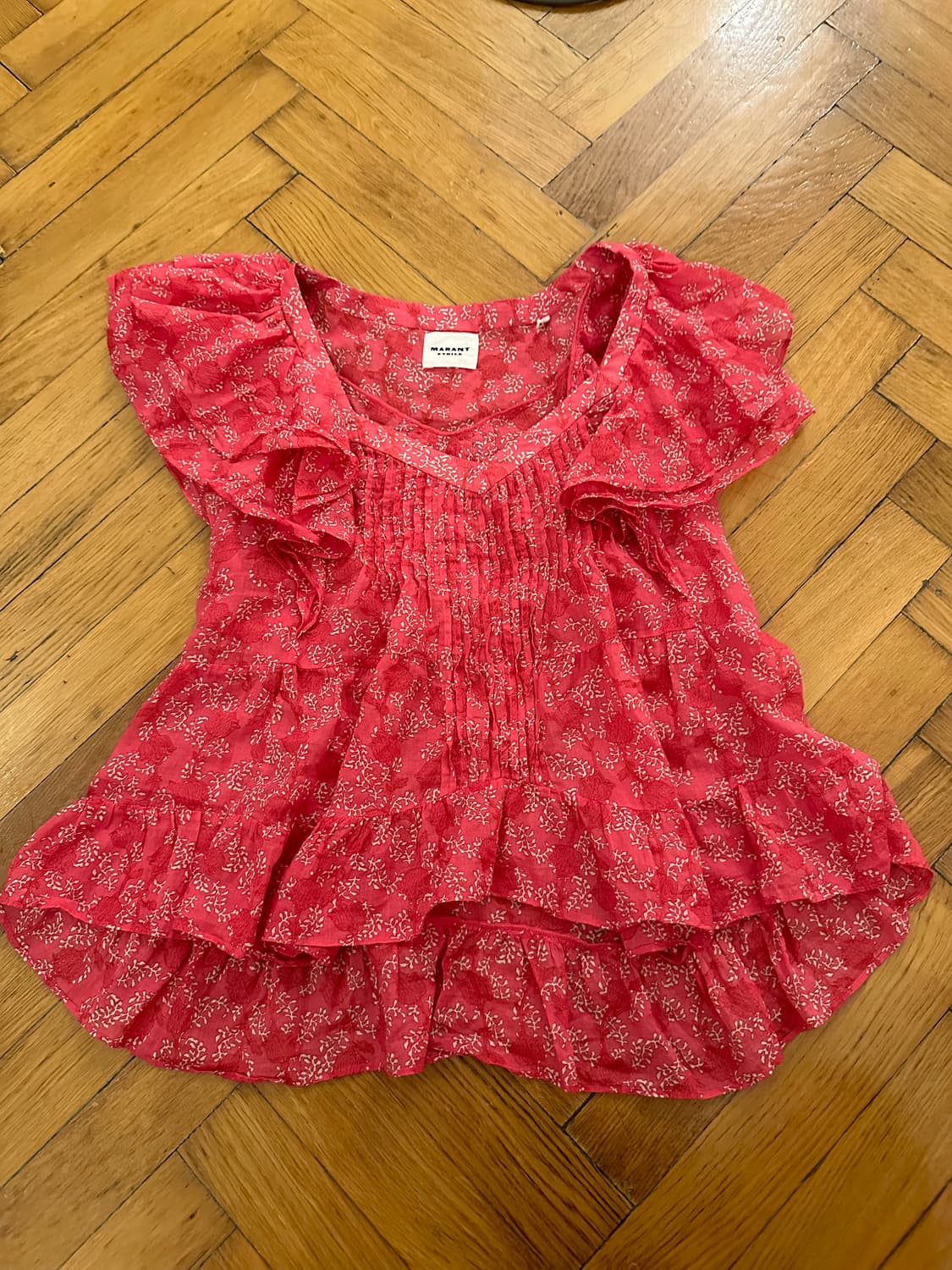 이자벨마랑 마드라나 핑크 블라우스 상품이미지2